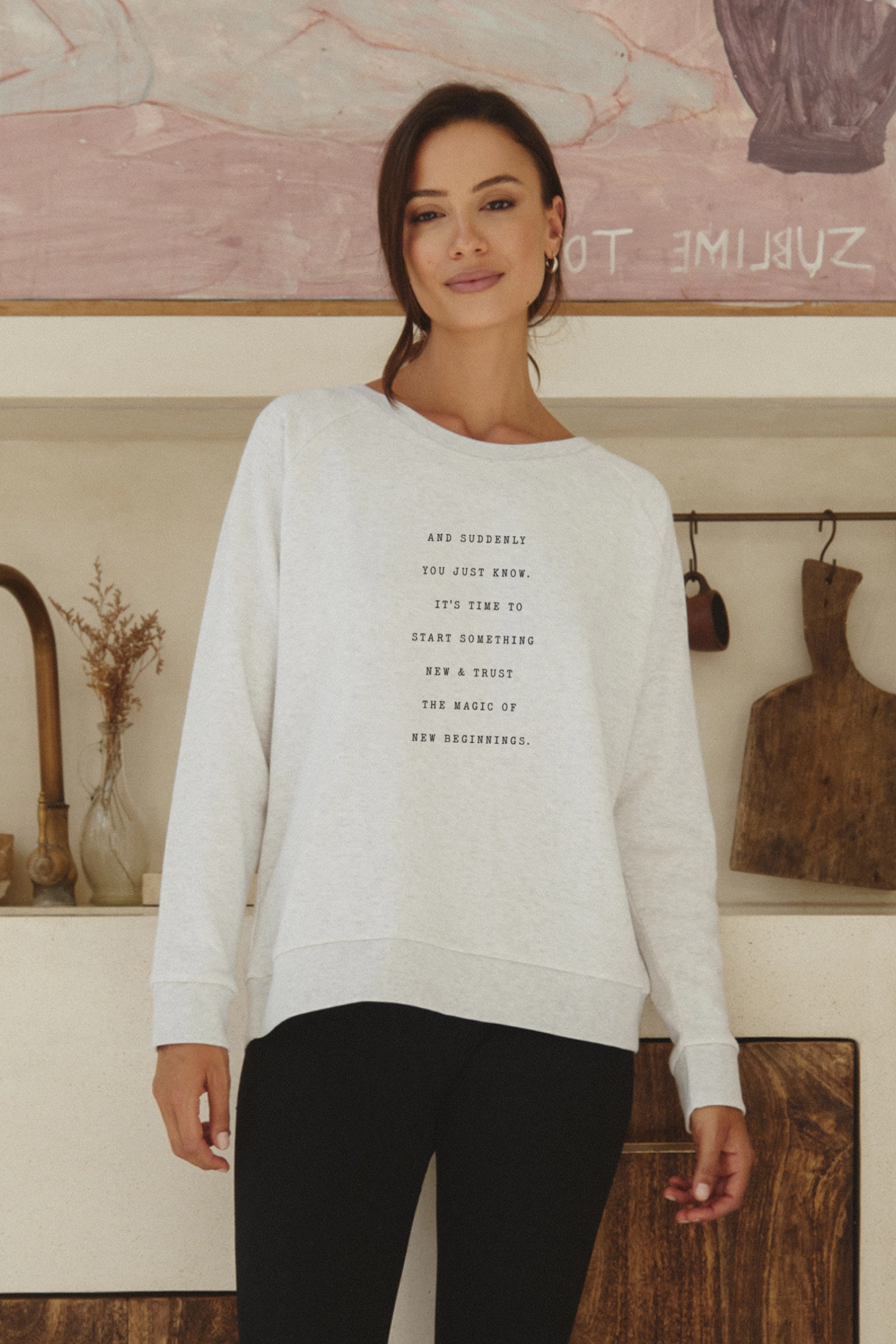 "New Beginnings" New Style Pullover