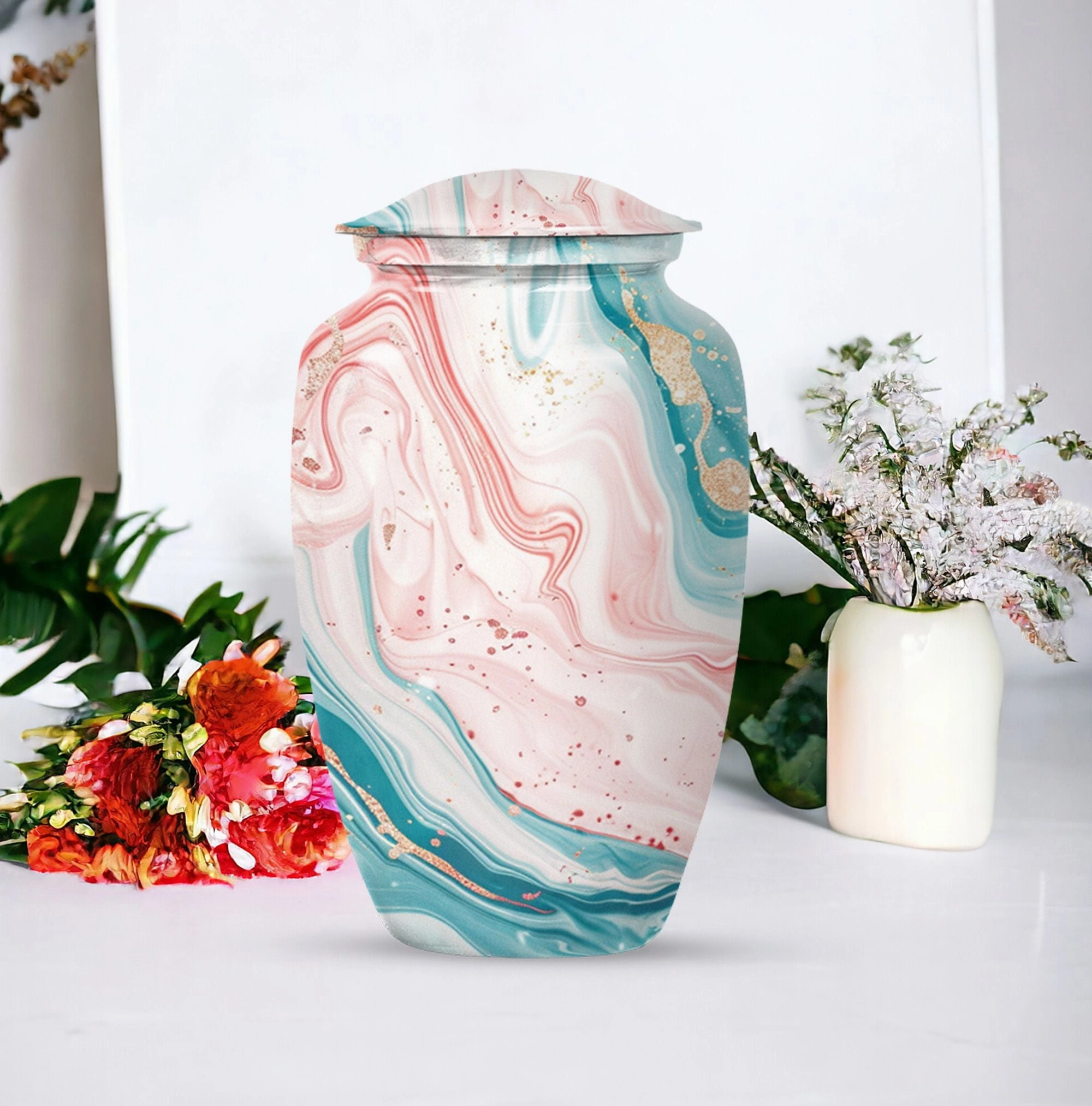 Abstract Memorial Human Urns for Ashes