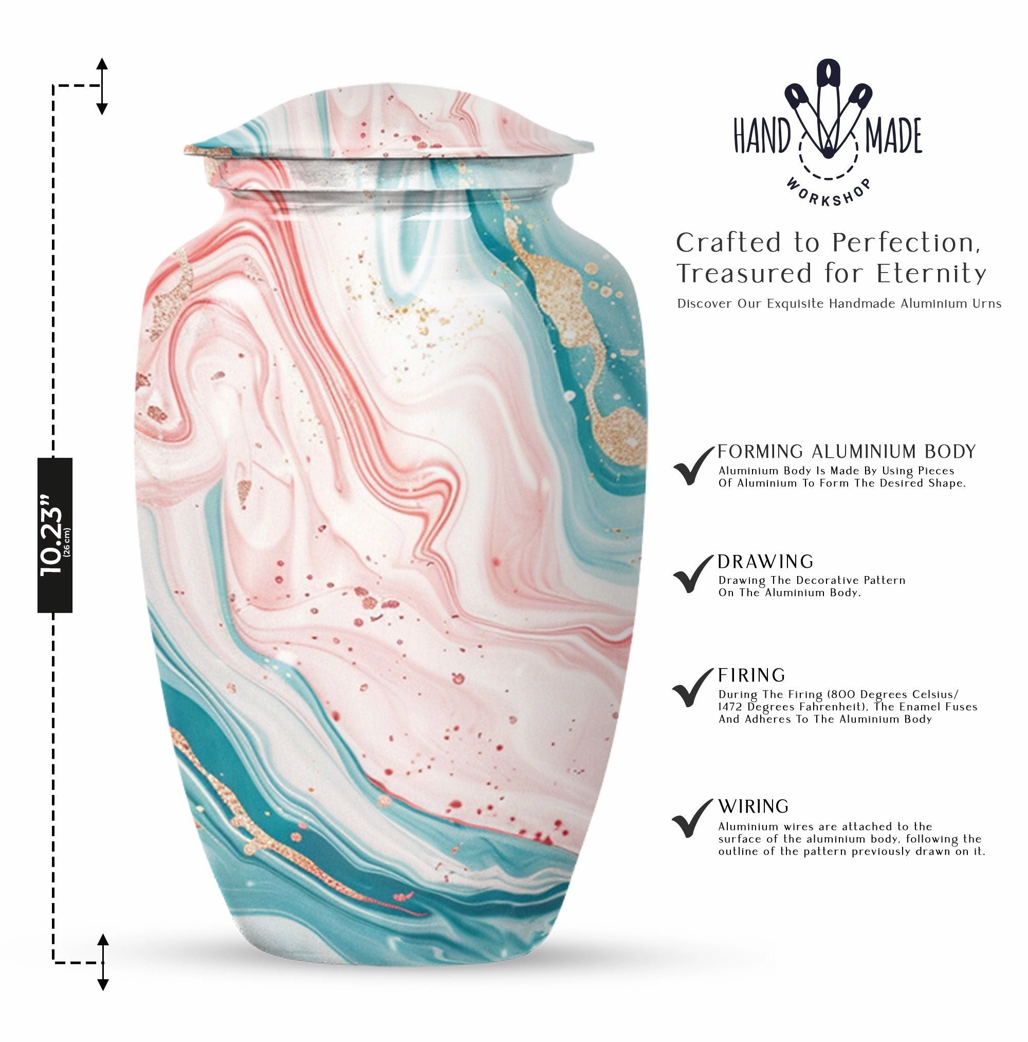Abstract Memorial Human Urns for Ashes