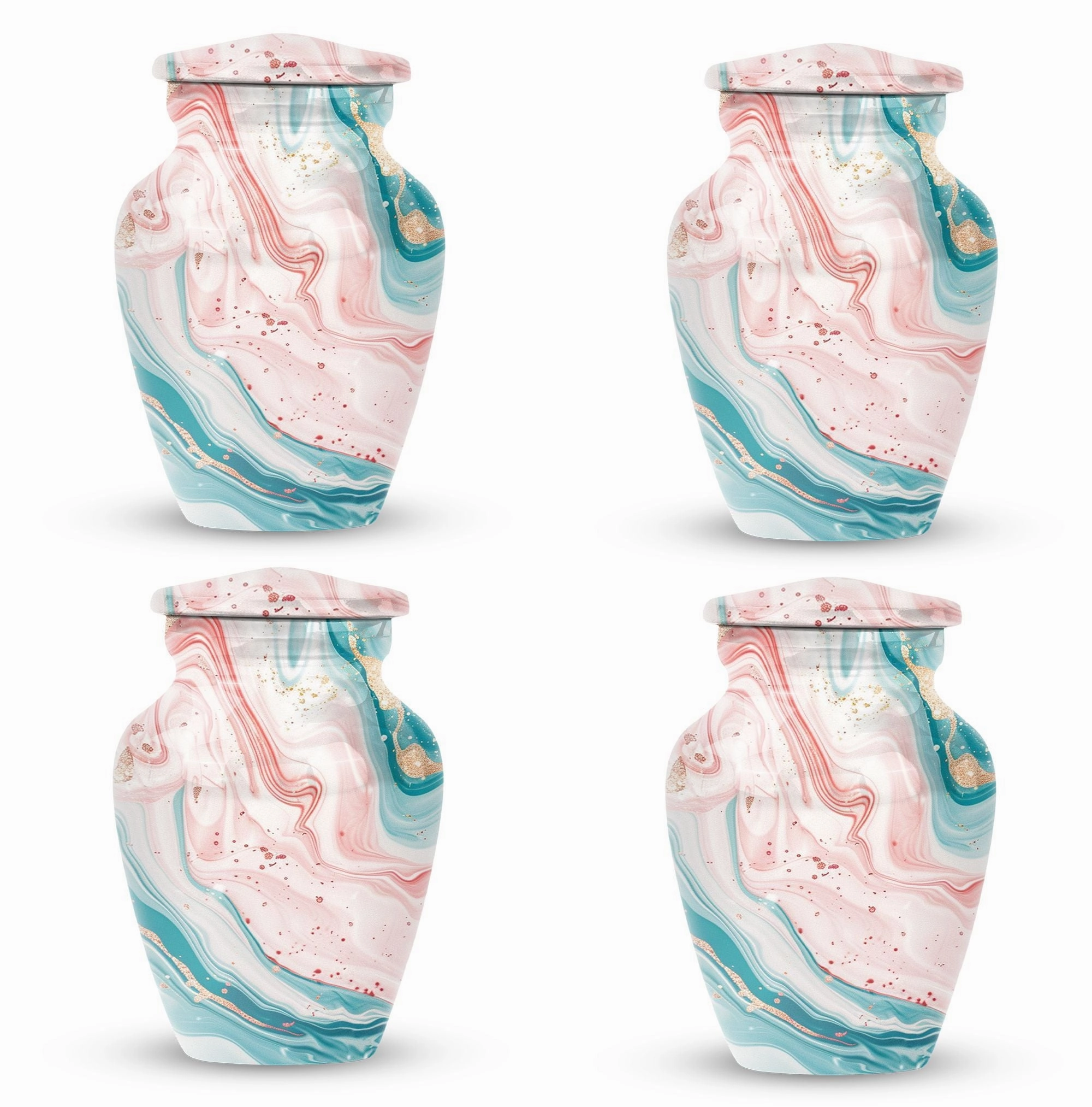 Abstract Memorial Human Urns for Ashes