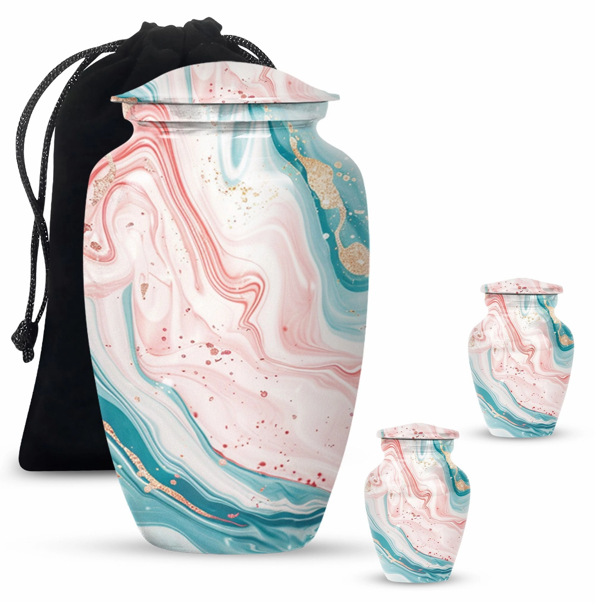 Abstract Memorial Human Urns for Ashes