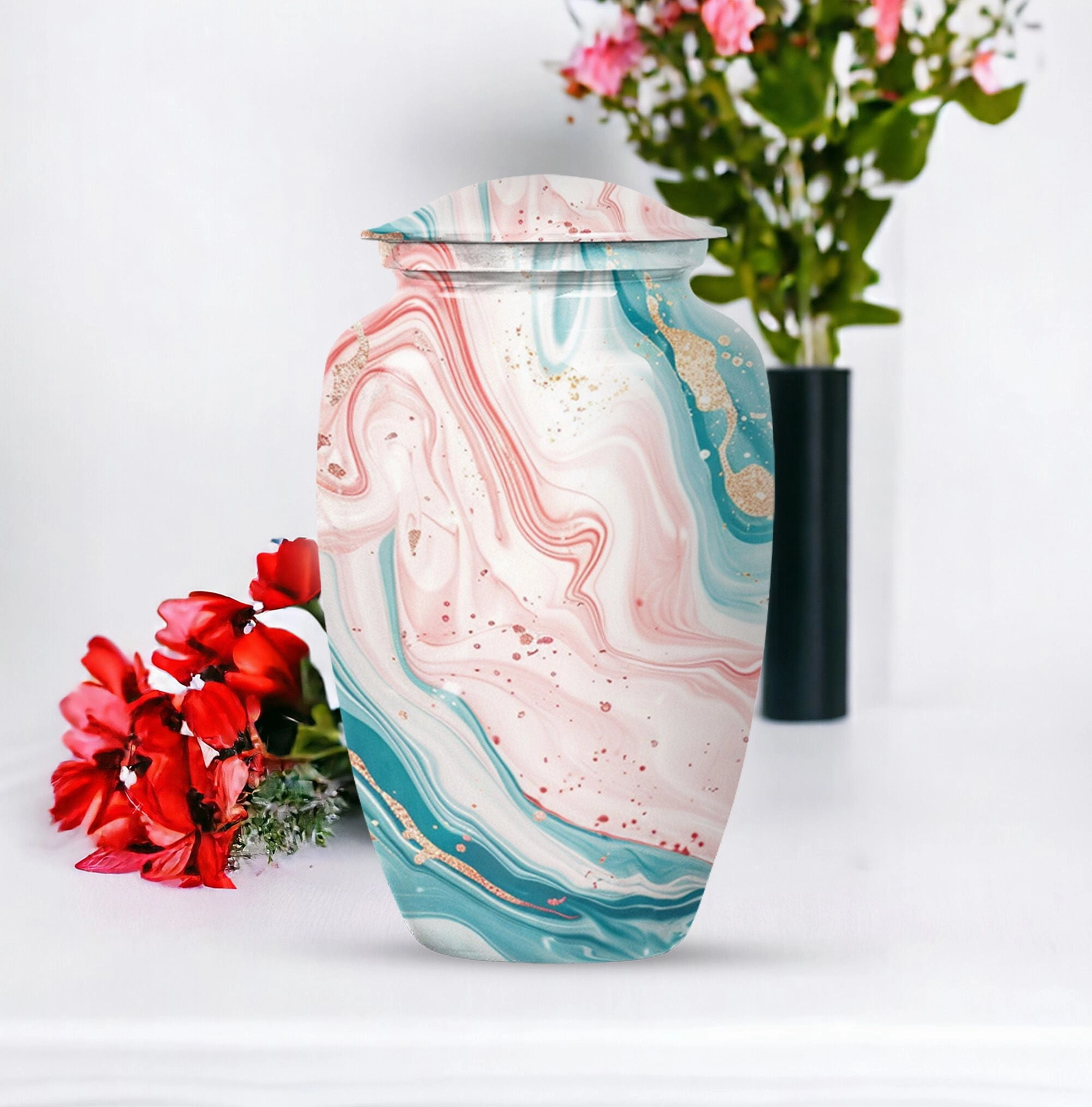 Abstract Memorial Human Urns for Ashes