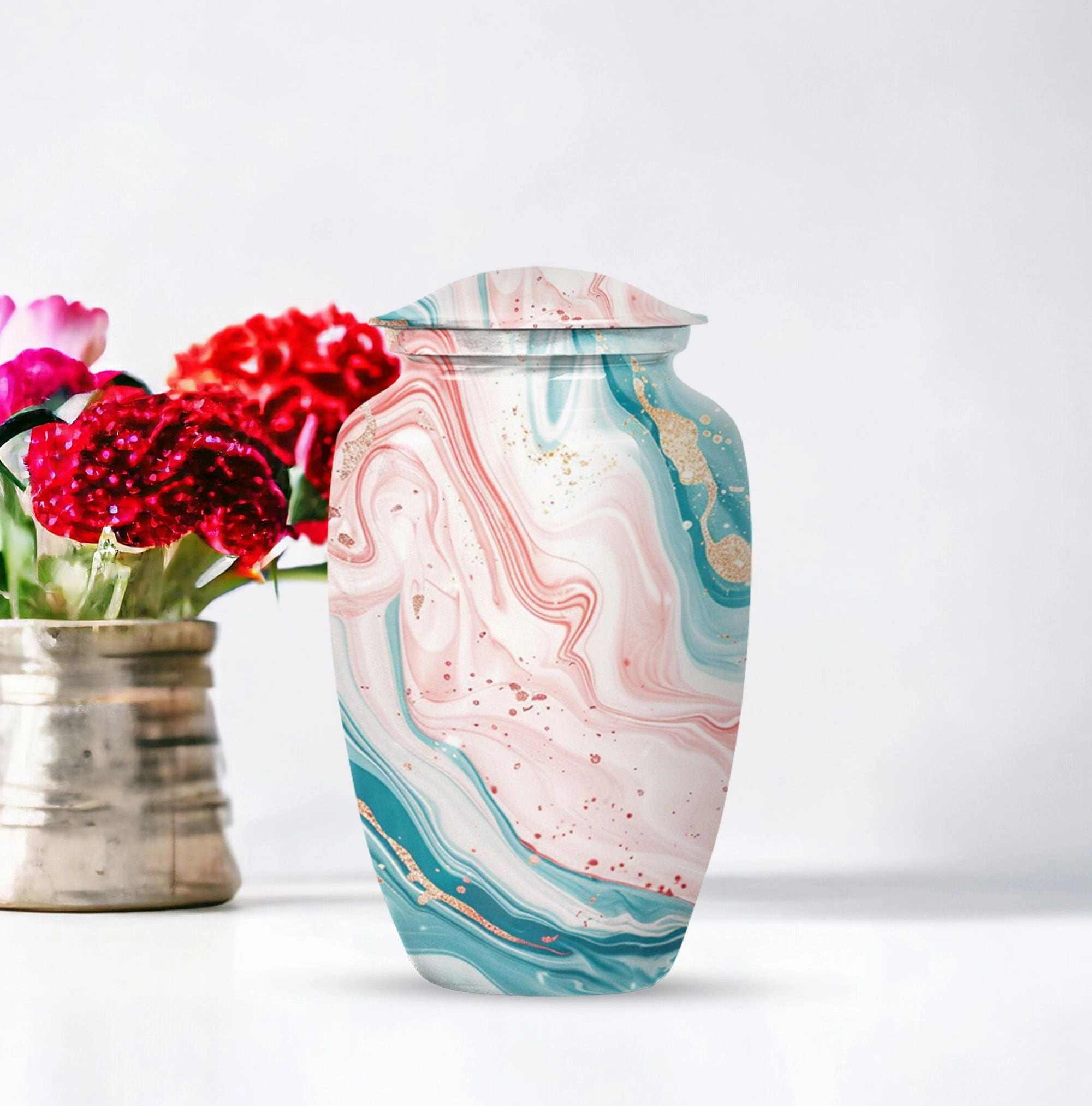 Abstract Memorial Human Urns for Ashes