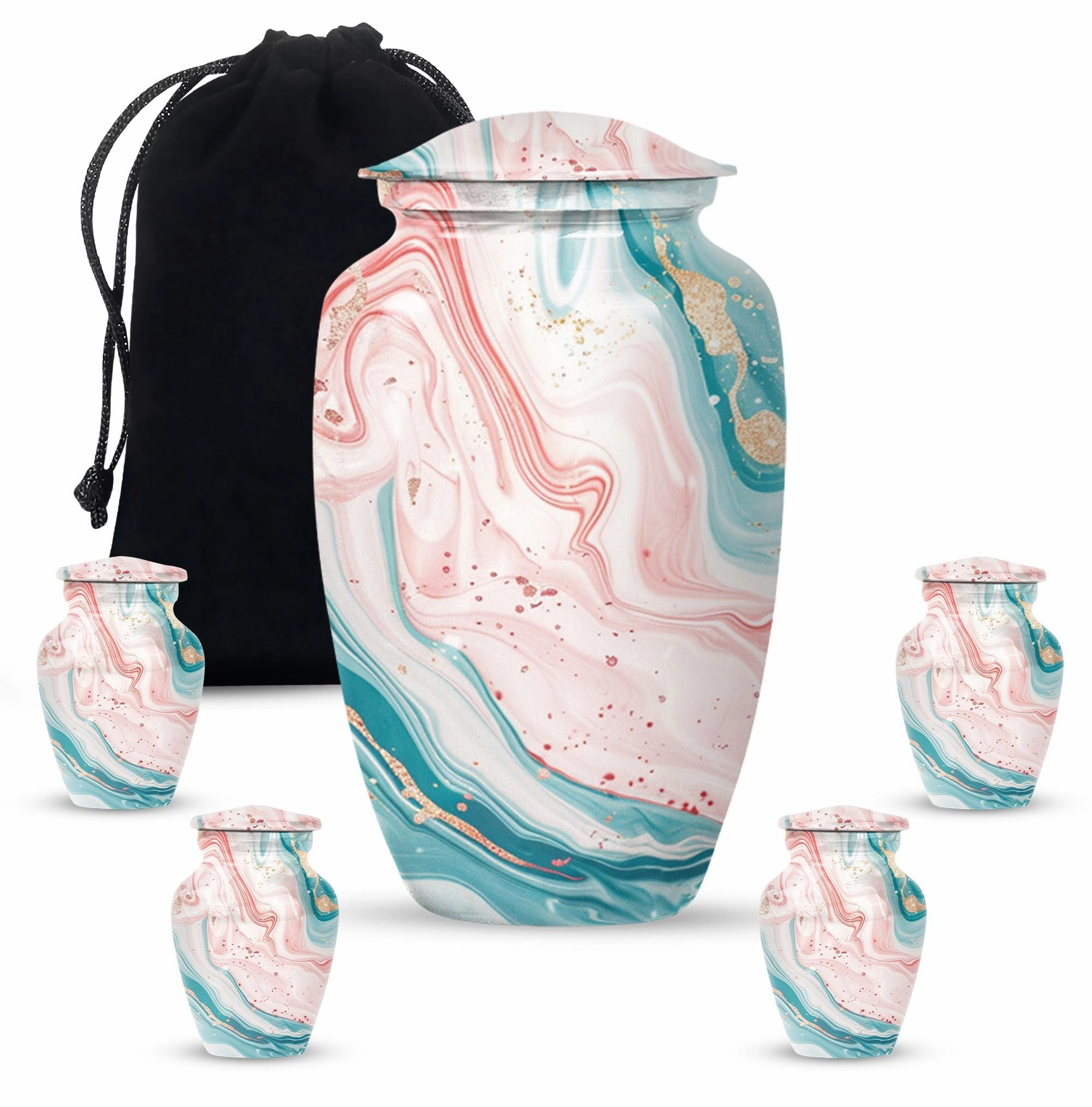 Abstract Memorial Human Urns for Ashes