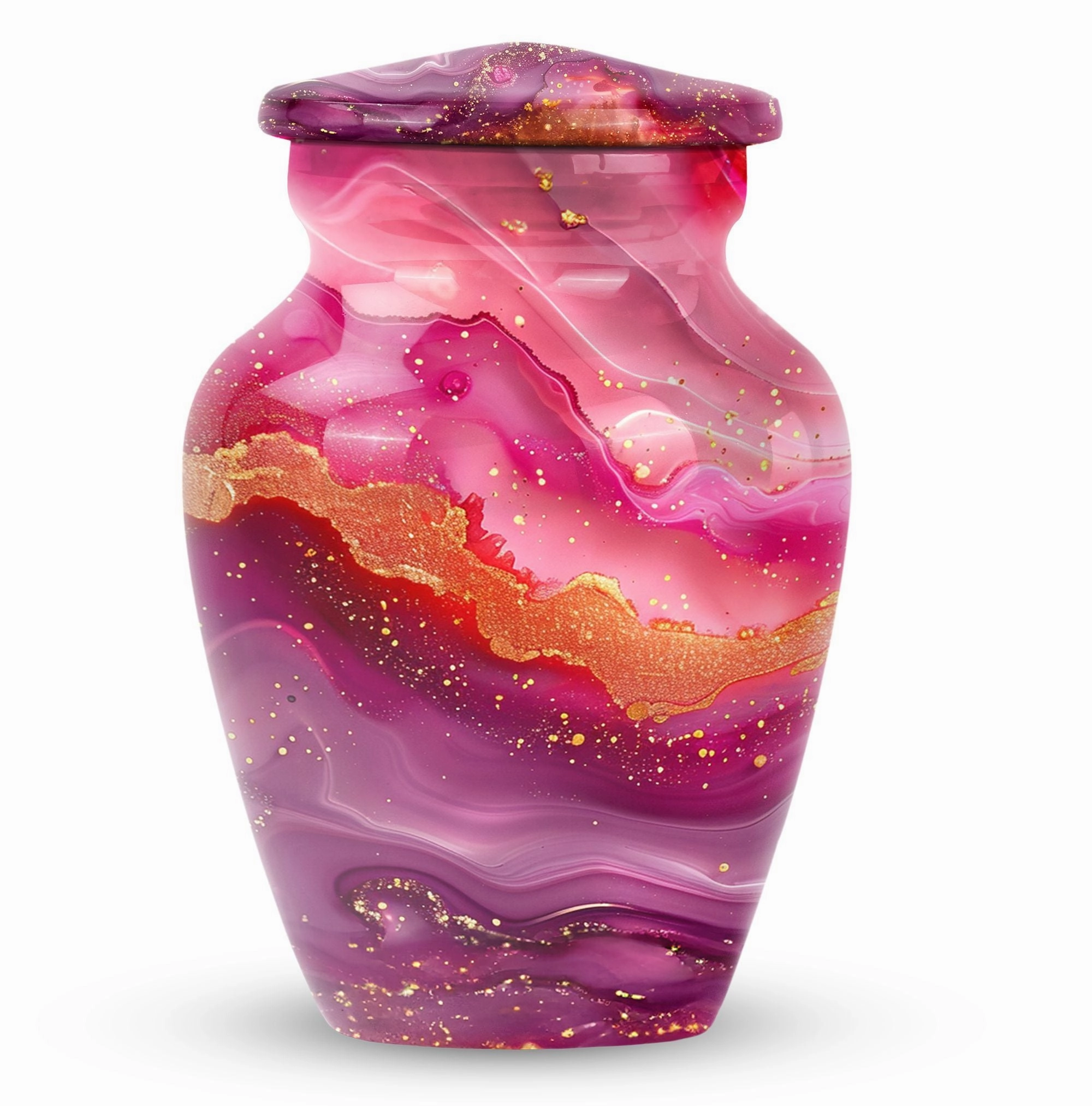 Abstract Remembrance Vessel: Medium Human Ash Funeral Infinity