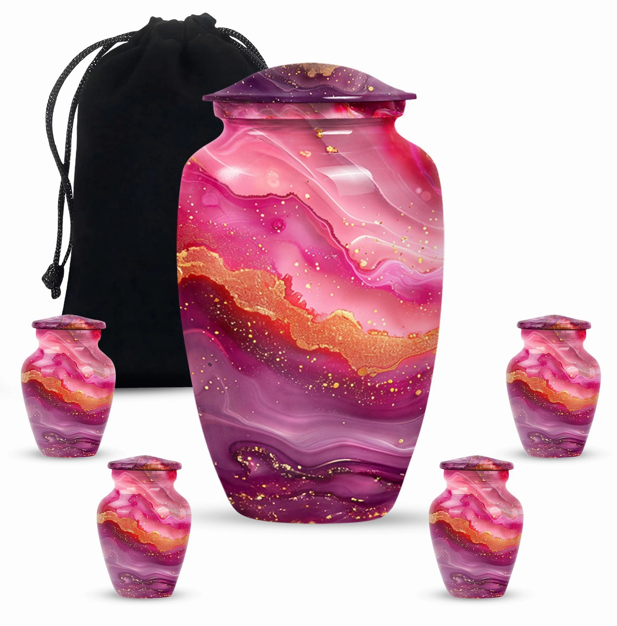 Abstract Remembrance Vessel: Medium Human Ash Funeral Infinity