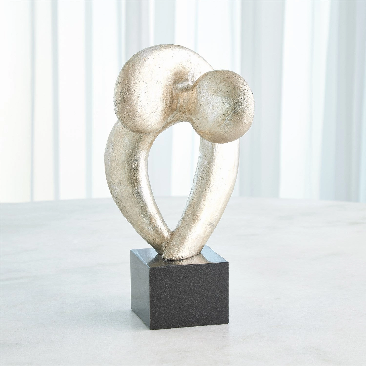 Align Sculpture-Silver Leaf