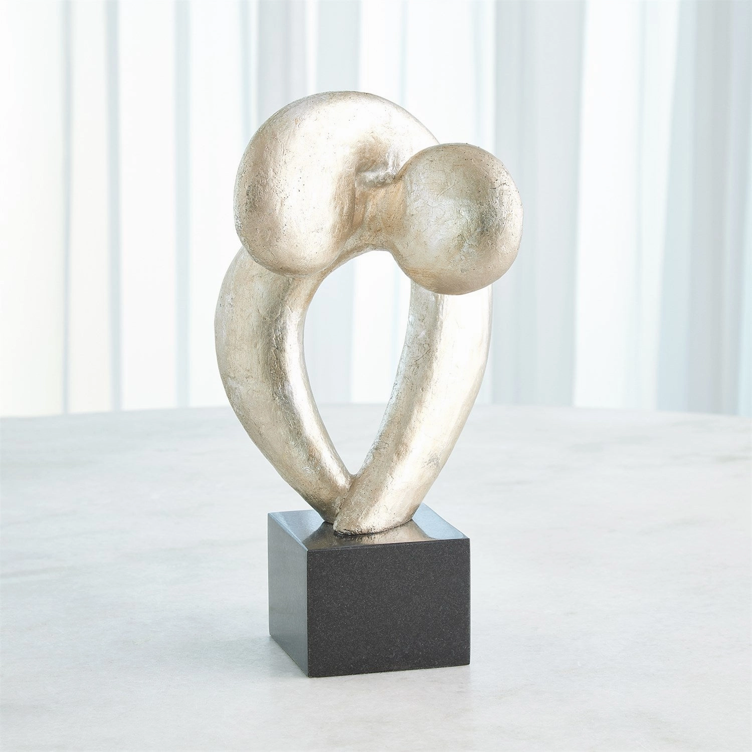Align Sculpture-Silver Leaf