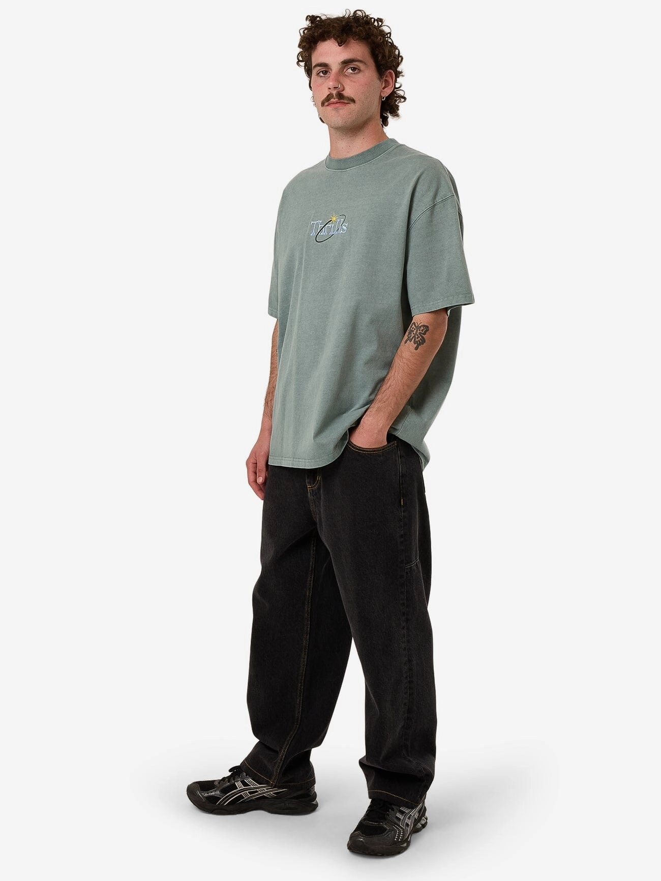 Ambient Connections Box Fit Oversize Tee - Chinois Green