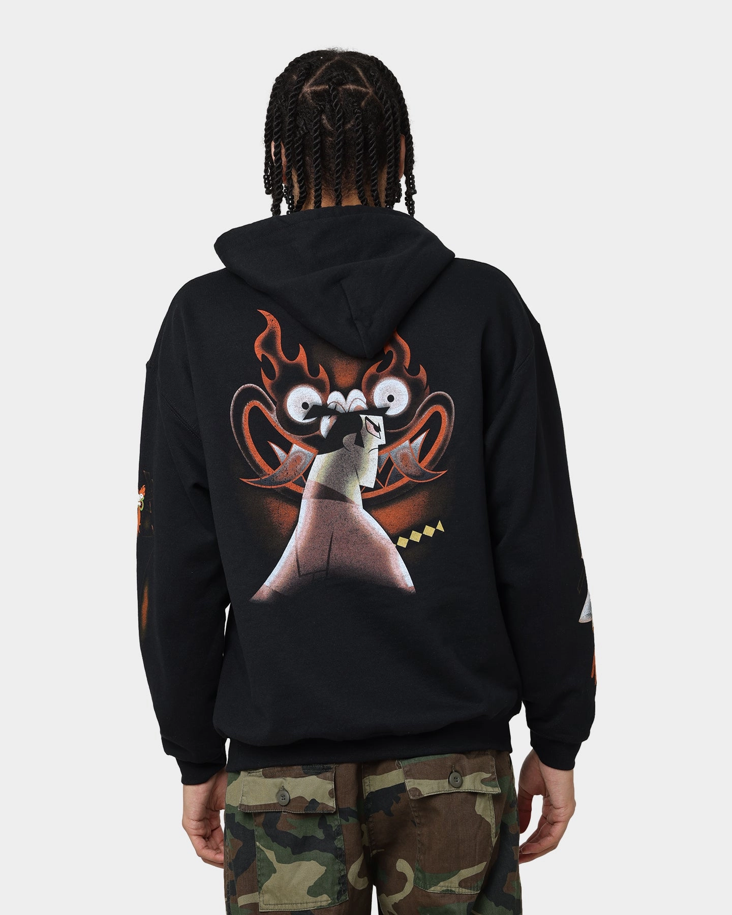 American Thrift X Samurai Jack Samurai Jack Hoodie Black