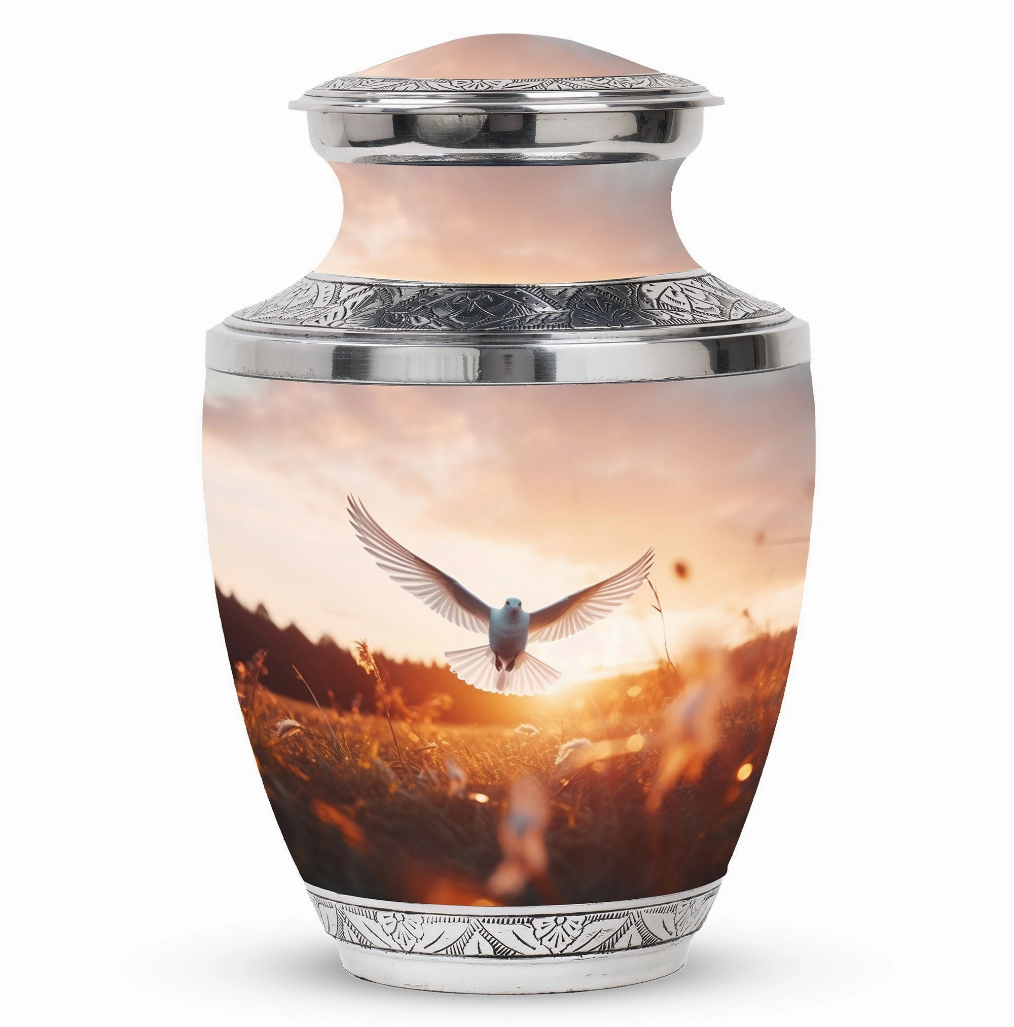 Angel Dove Memoriam: Timeless Aluminium Cremation Urn