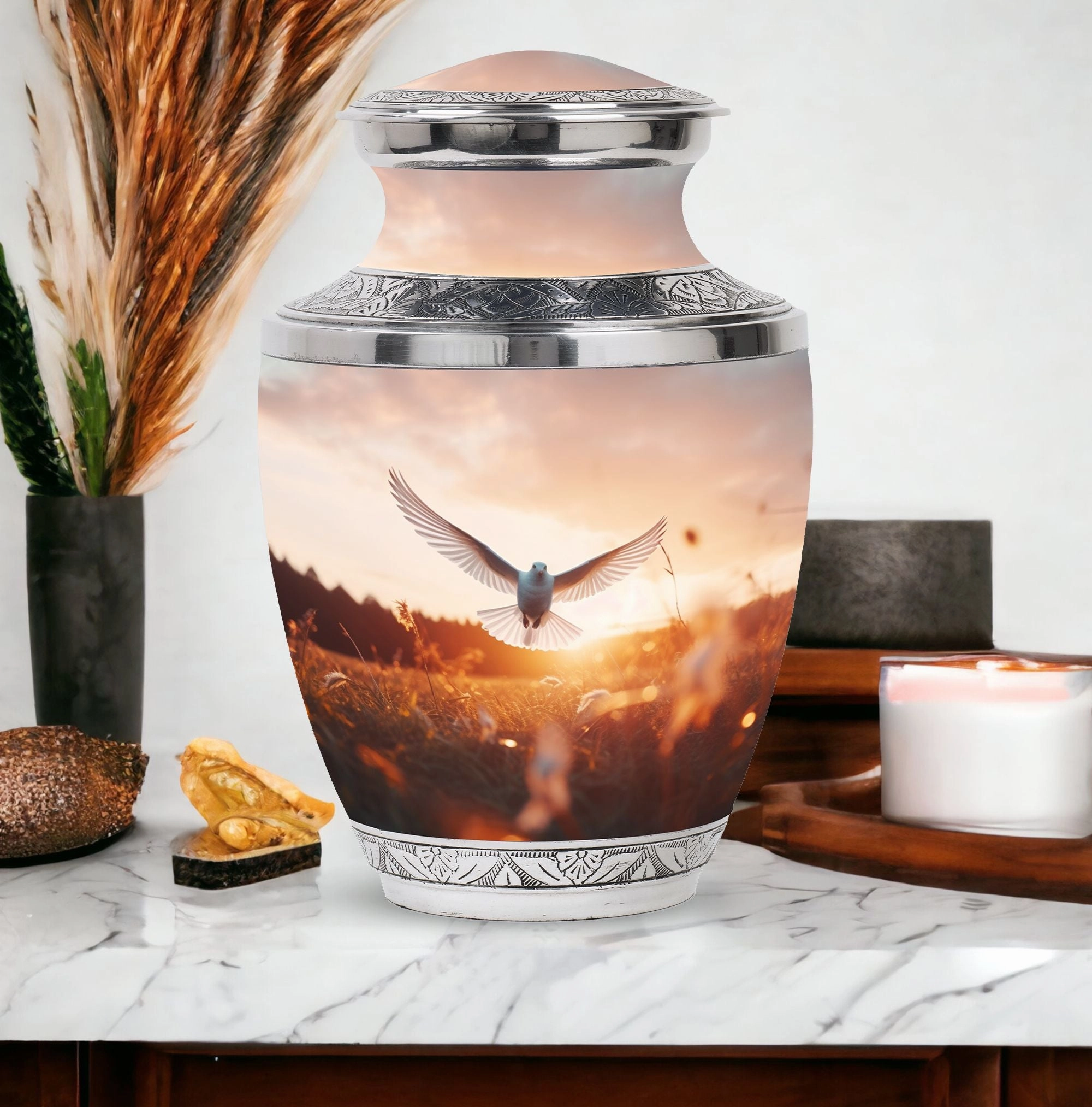 Angel Dove Memoriam: Timeless Aluminium Cremation Urn