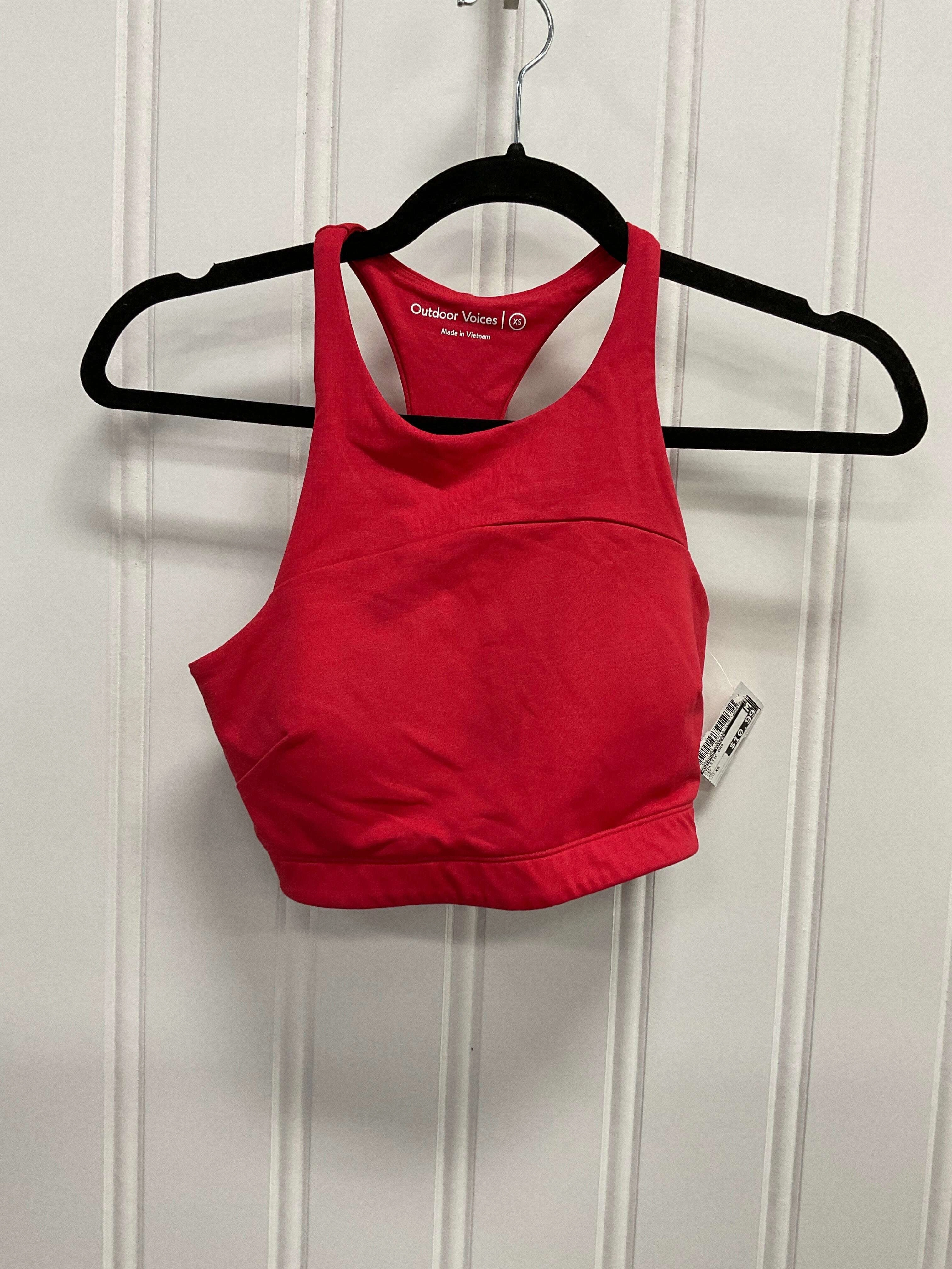 Athletic Bra By Outdoor Voices In Red. Size:Xs