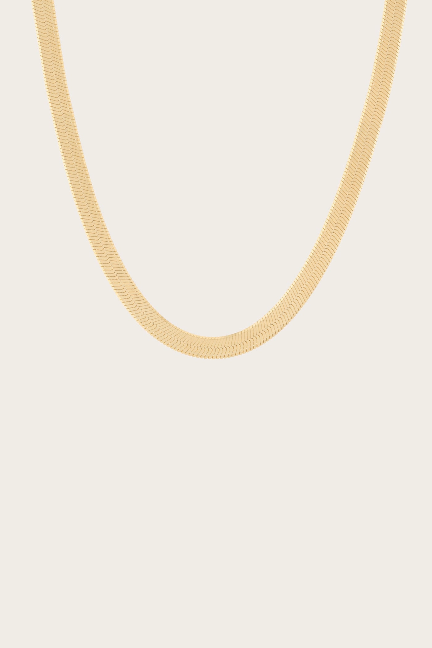 Aurate x Frye: Extra Bold Herringbone Necklace