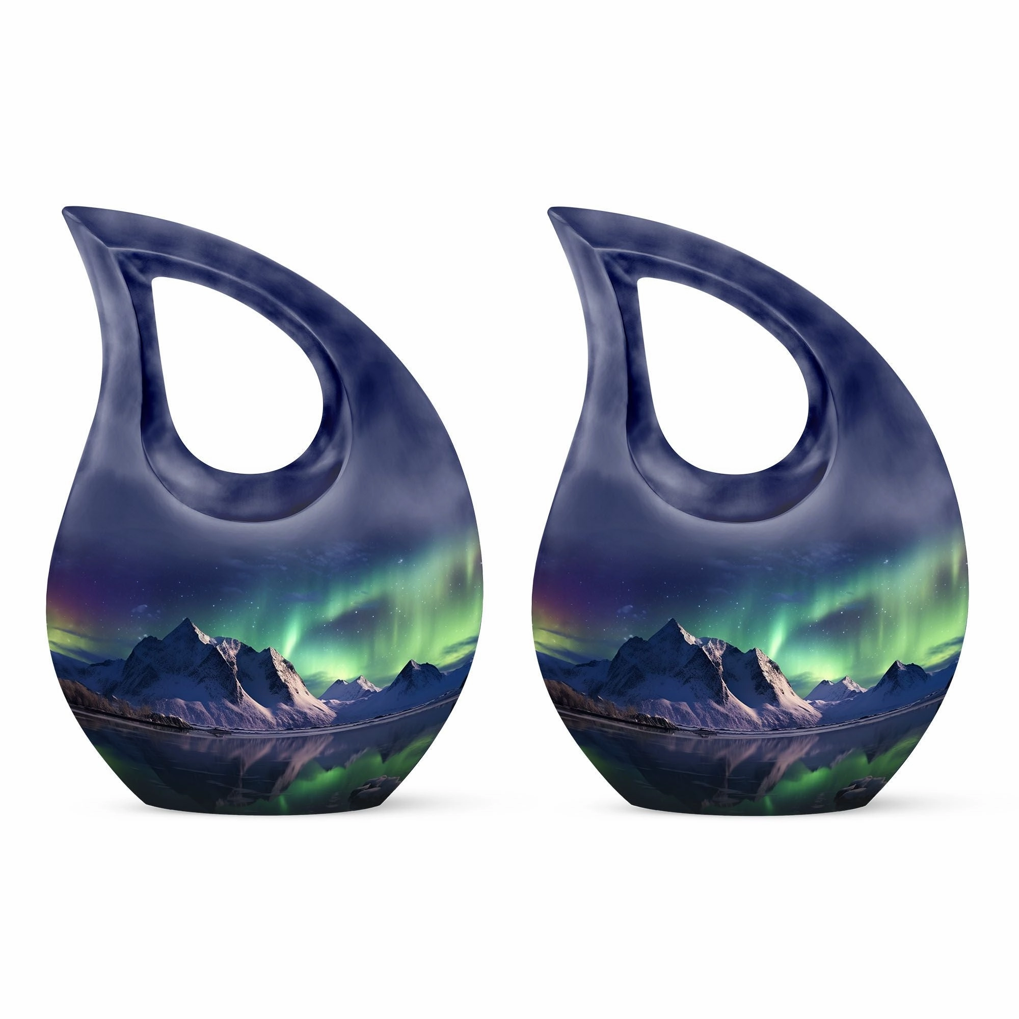 Aurora Urn - Northern Lights Peaceful Cremation Urn