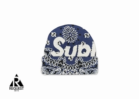 Bandana Big Logo Beanie FW24 Navy