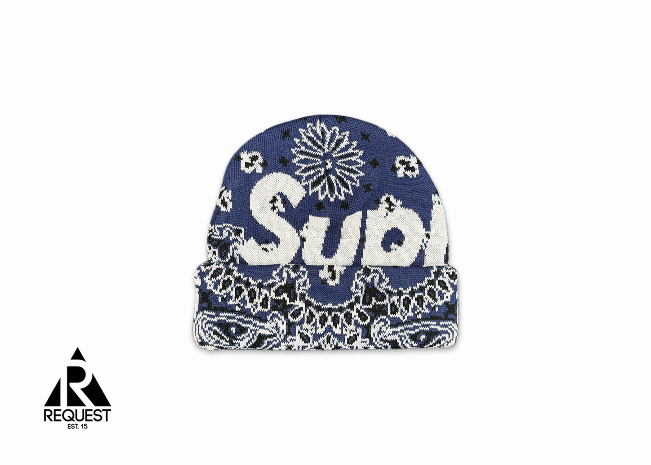 Bandana Big Logo Beanie FW24 Navy