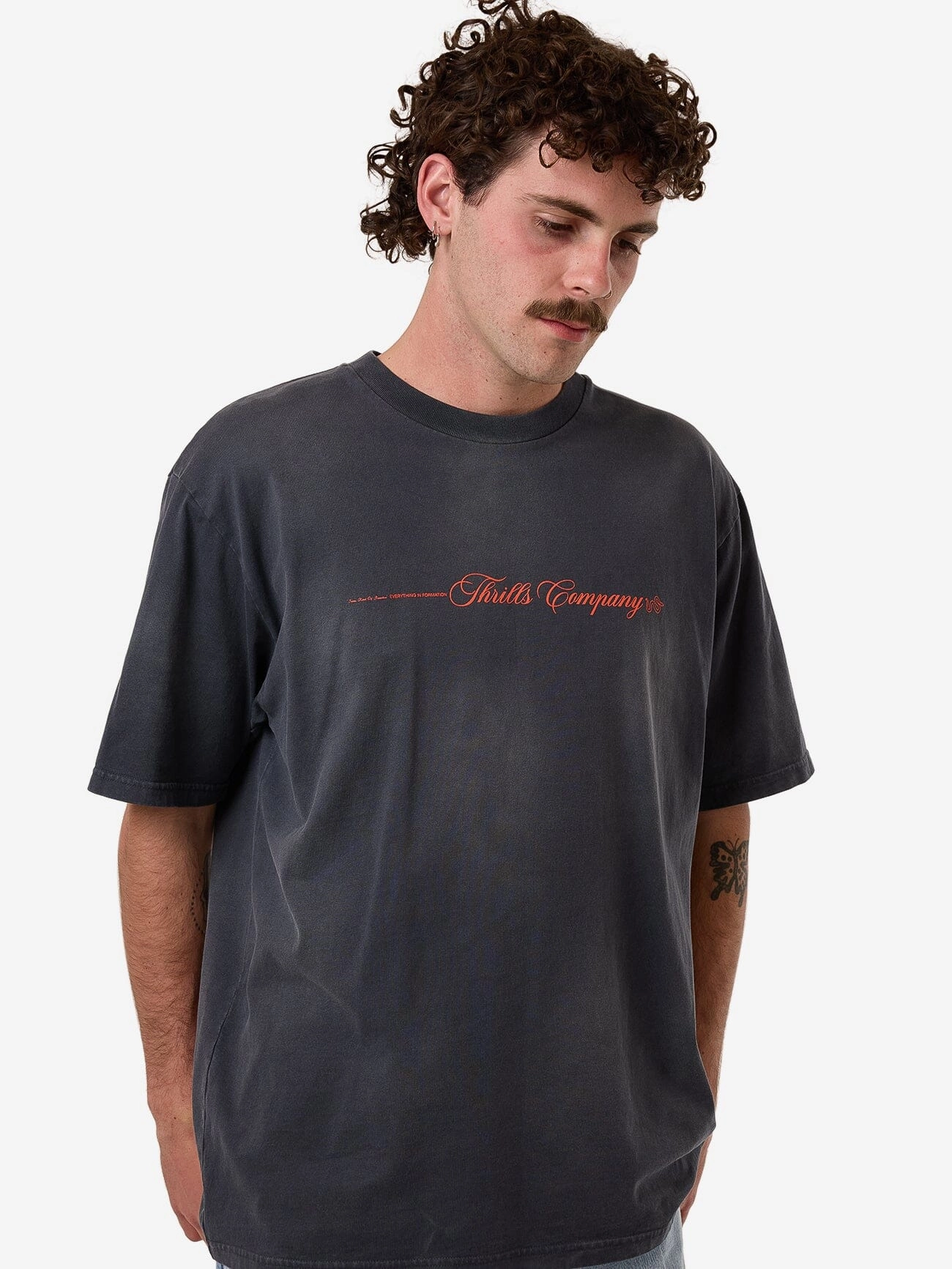Blends Oversize Fit Tee - India Ink Fade