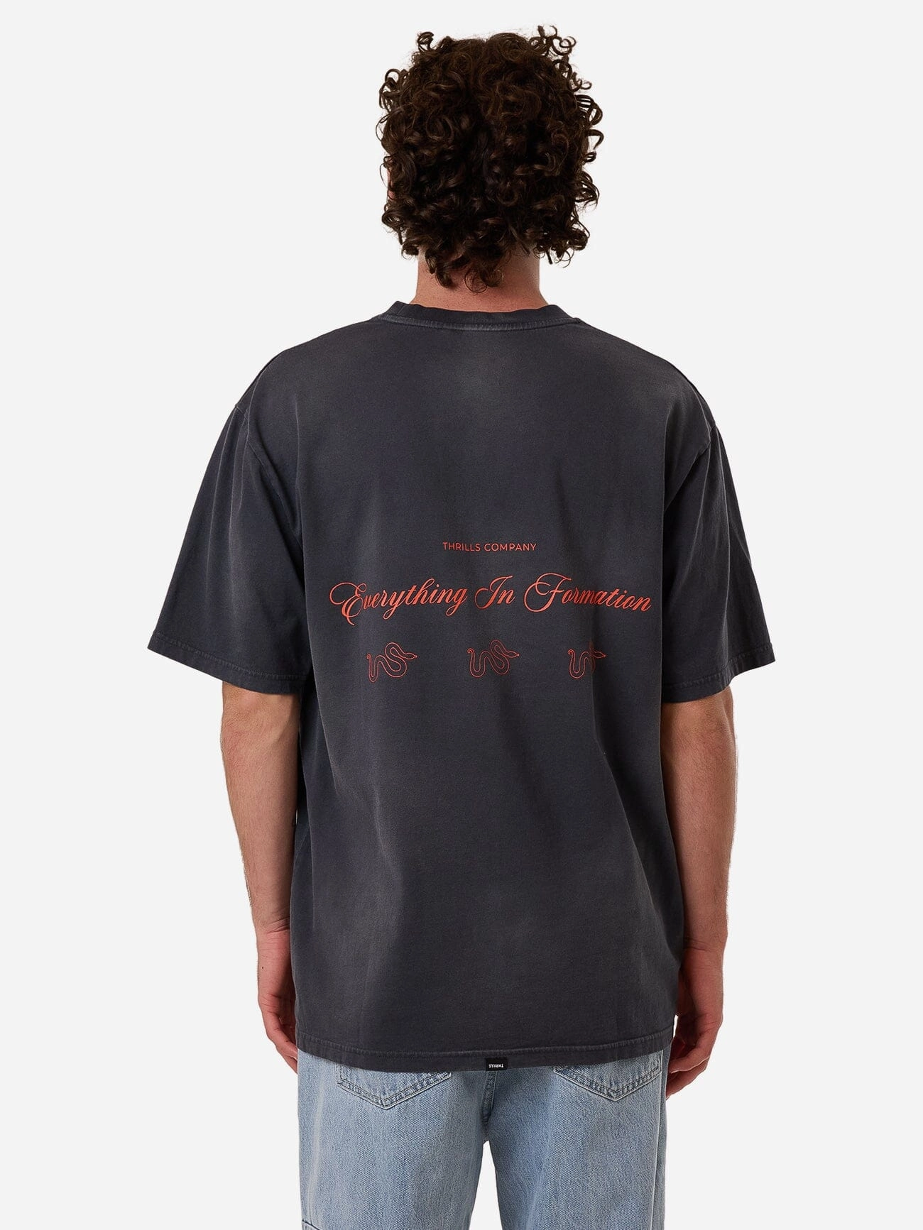 Blends Oversize Fit Tee - India Ink Fade