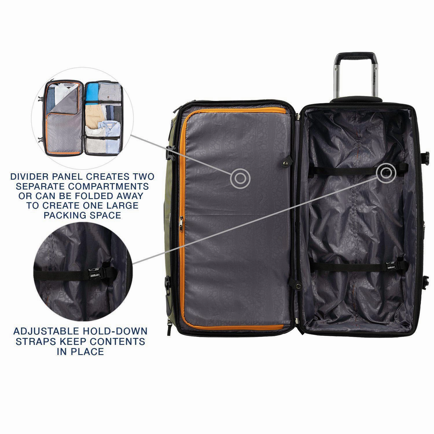 Bold by Travelpro 30" Drop Bottom Rolling Duffel
