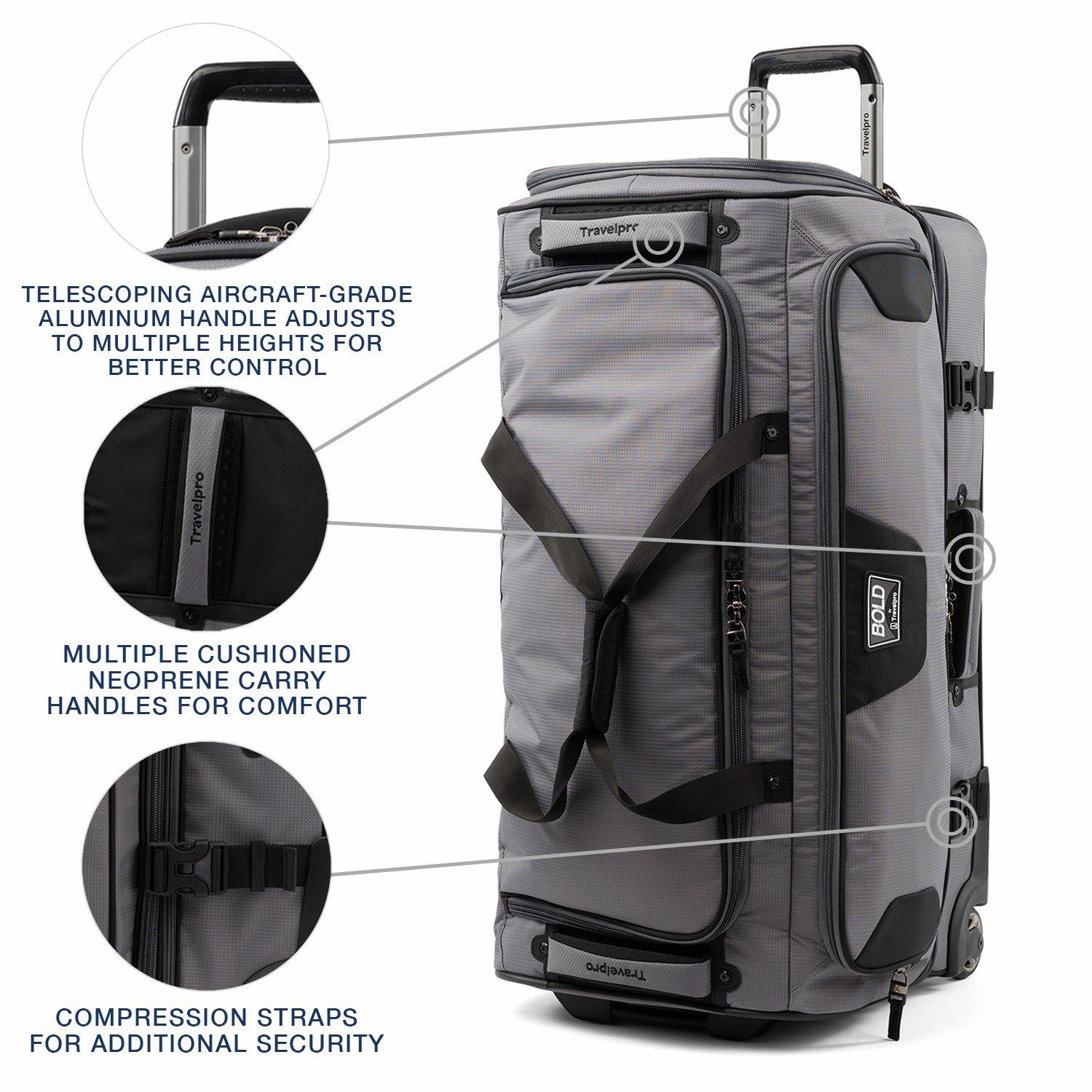 Bold by Travelpro 30" Drop Bottom Rolling Duffel