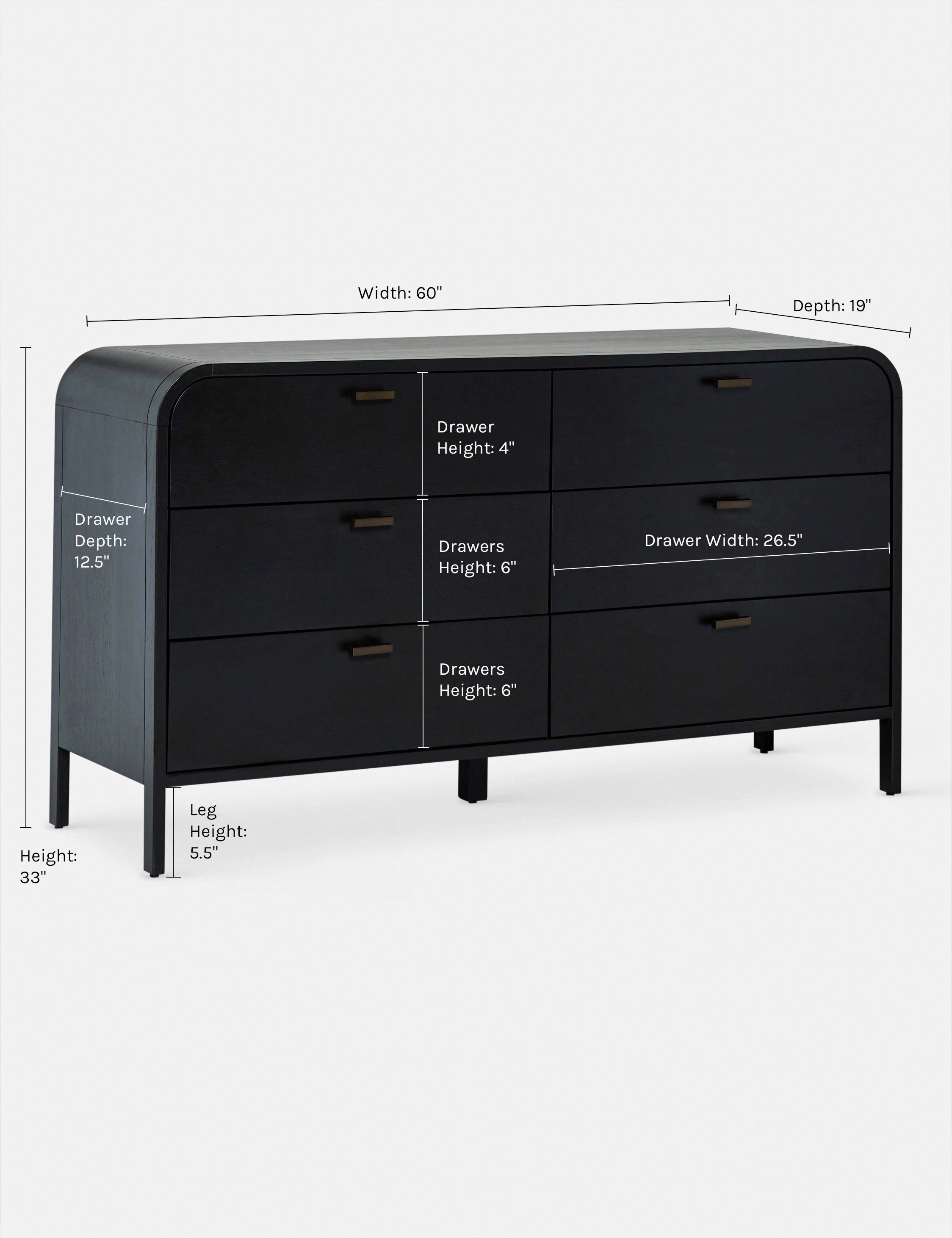 Brooke 6-Drawer Dresser
