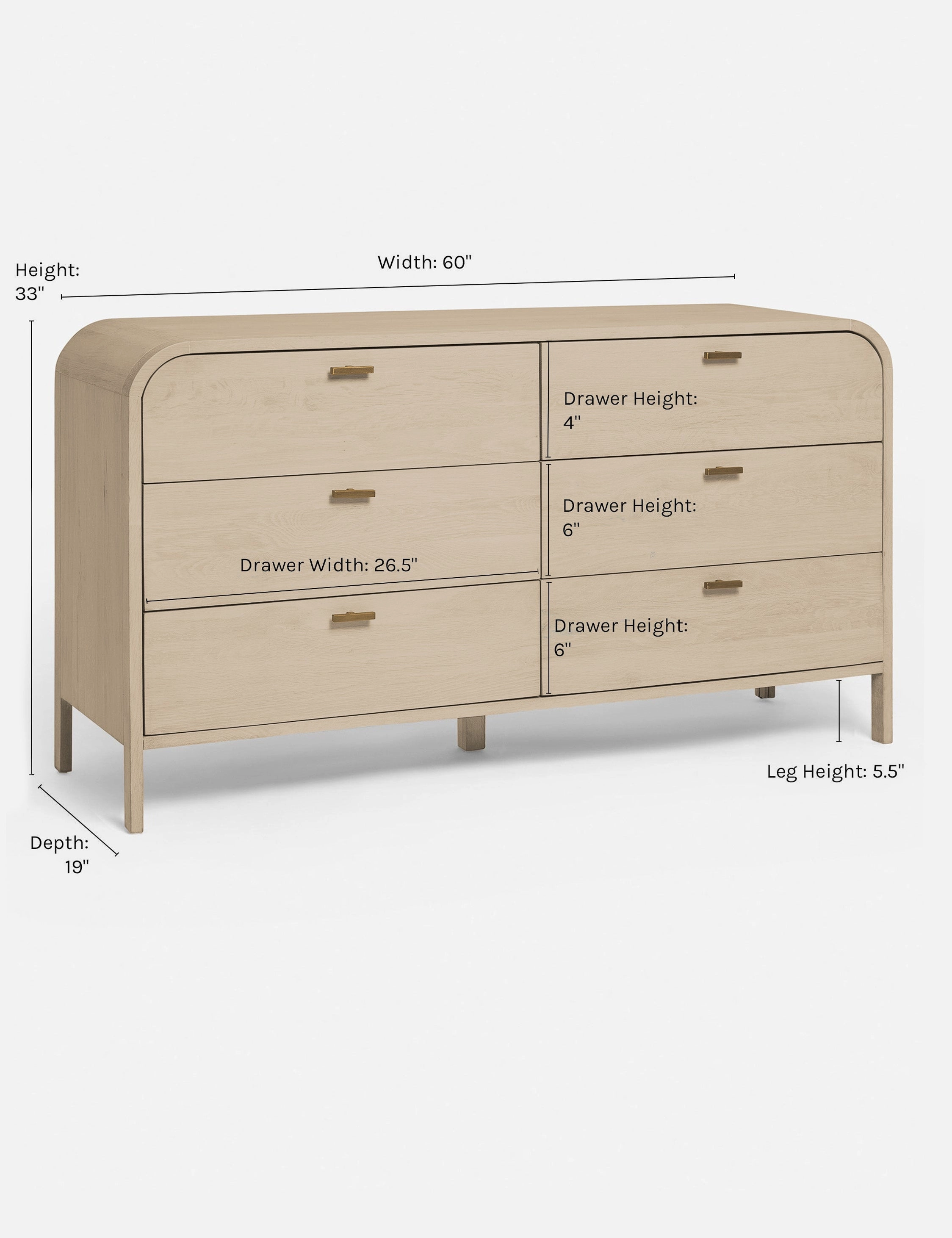 Brooke 6-Drawer Dresser