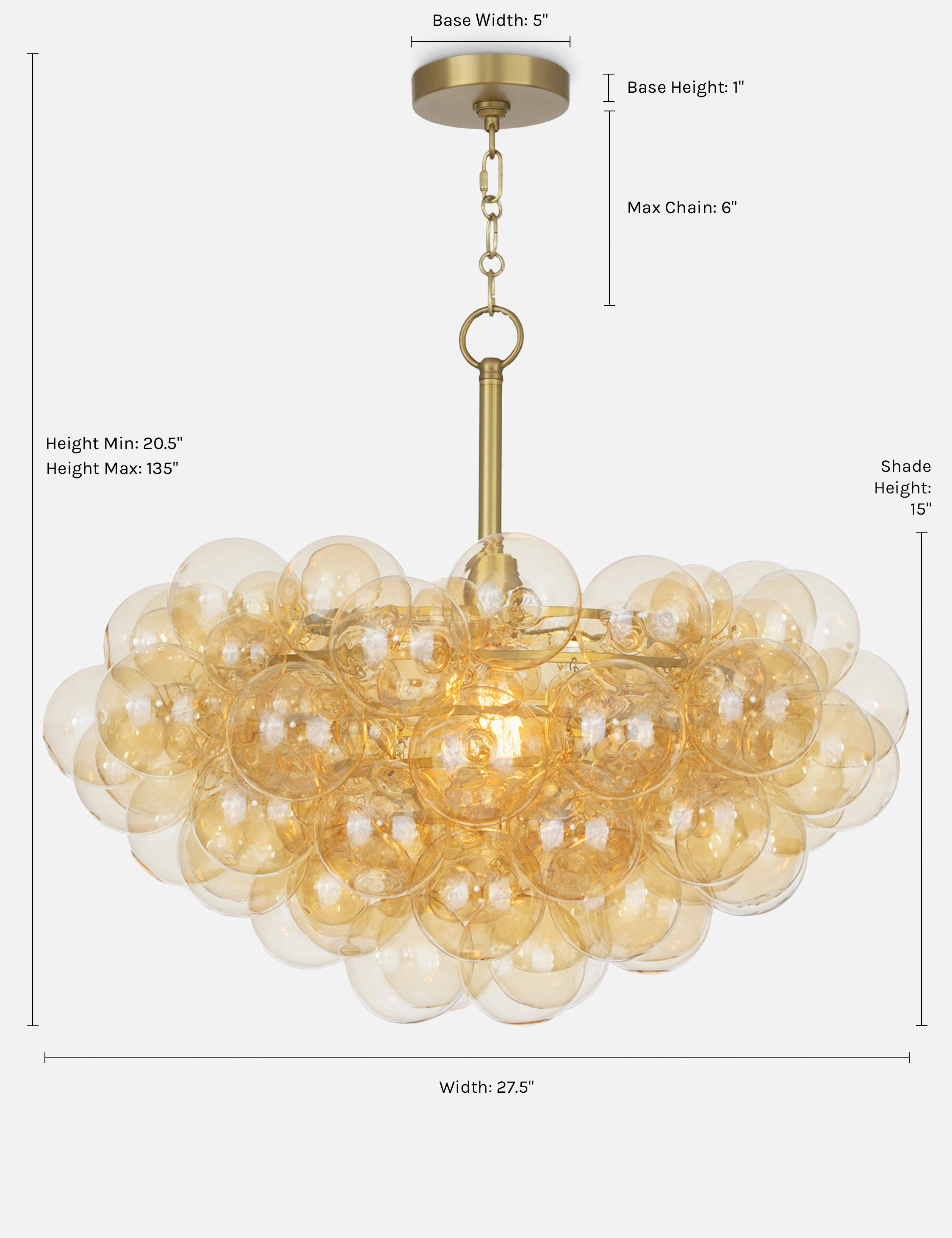 Bubbles Chandelier by Regina Andrew