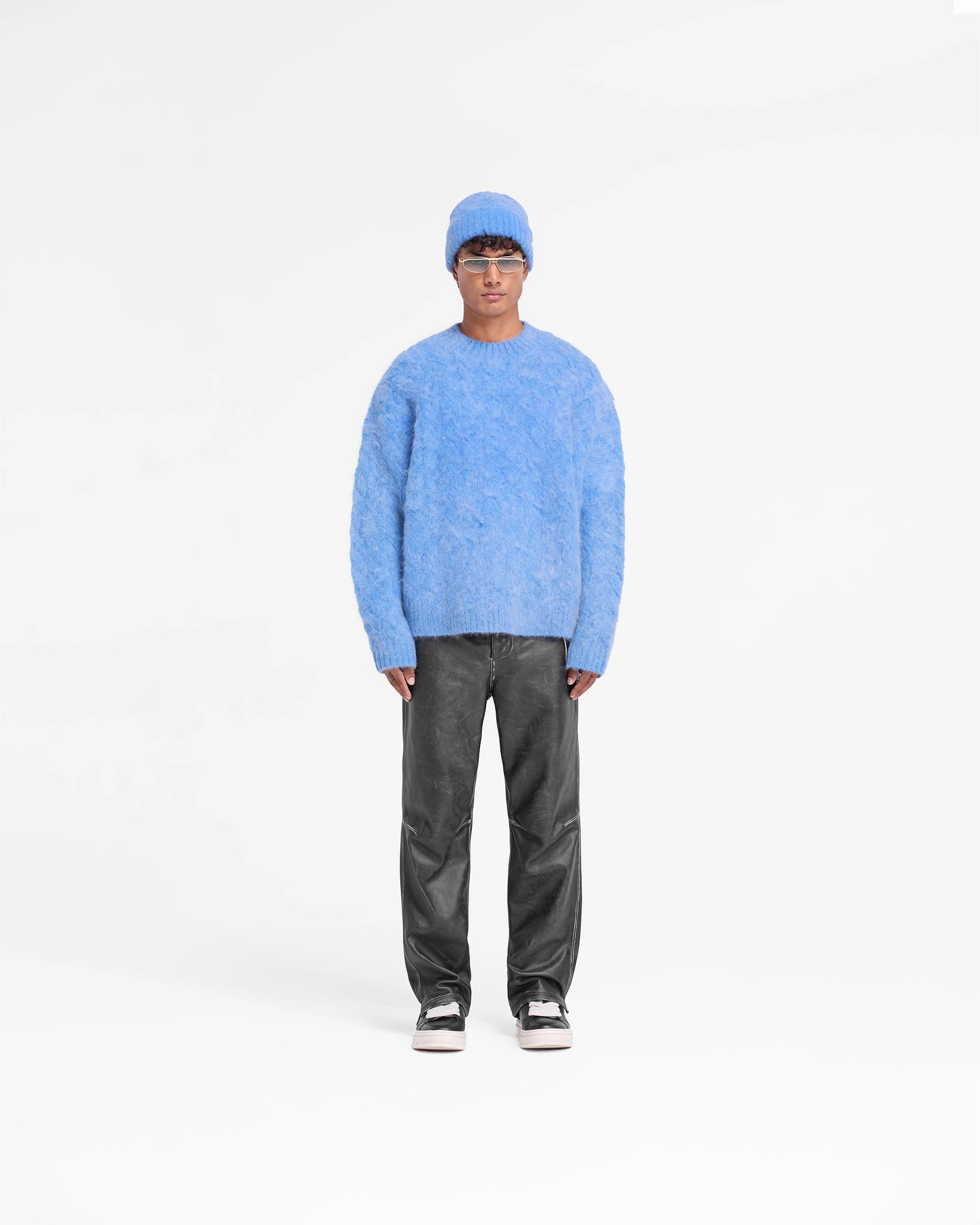 Cable Knit Sweater - Electric Blue