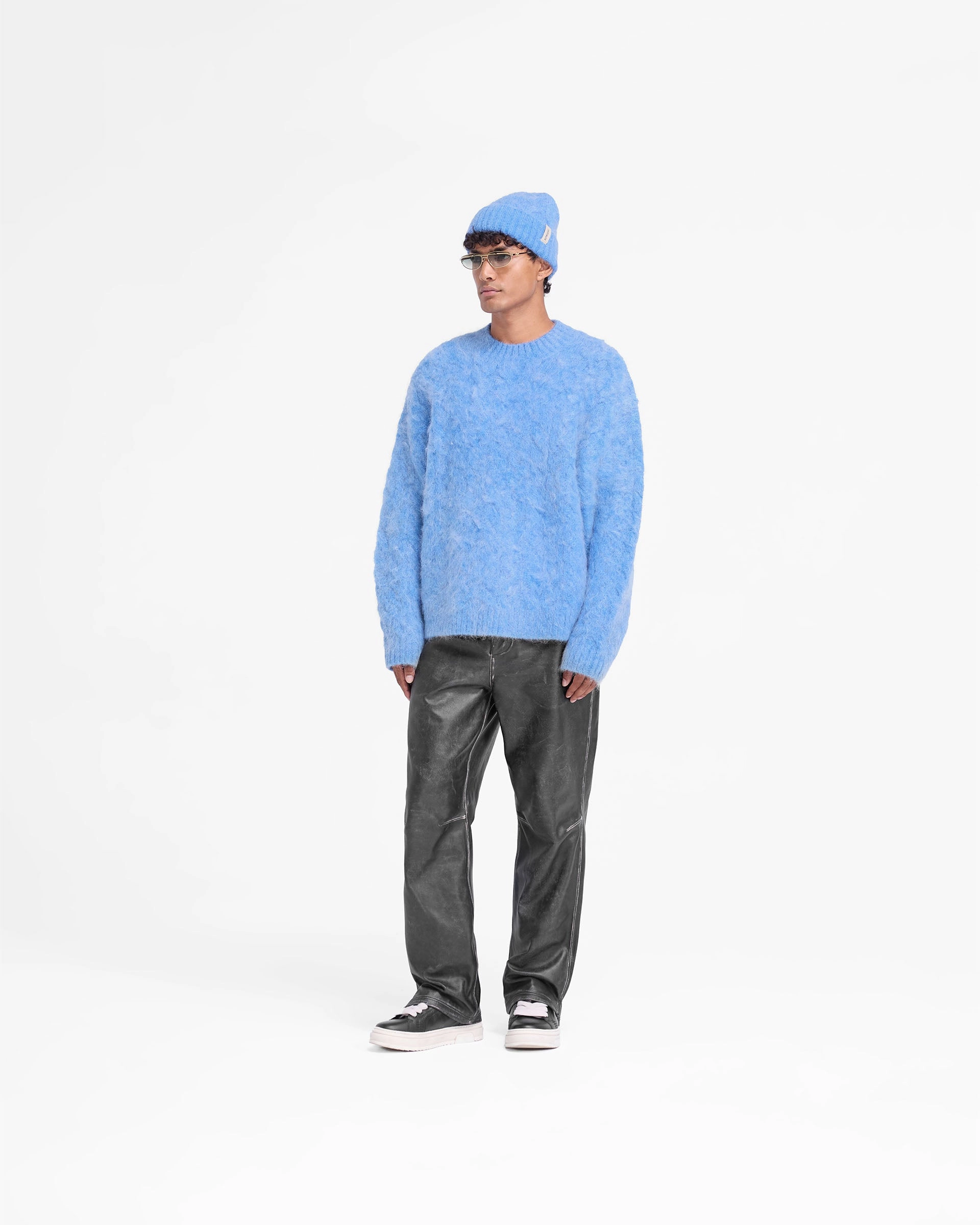 Cable Knit Sweater - Electric Blue