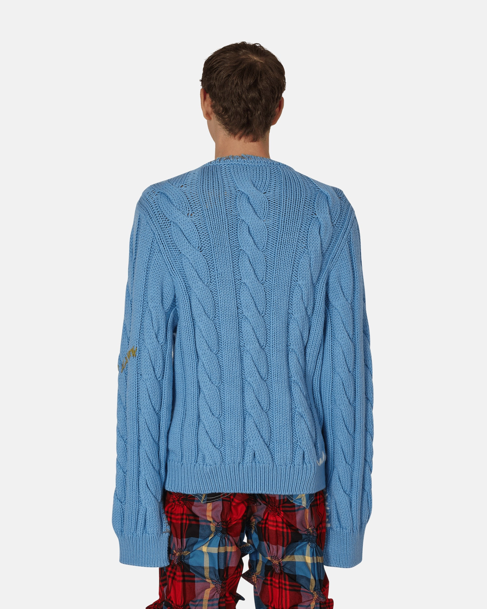 Cable-Knit Sweater Blue