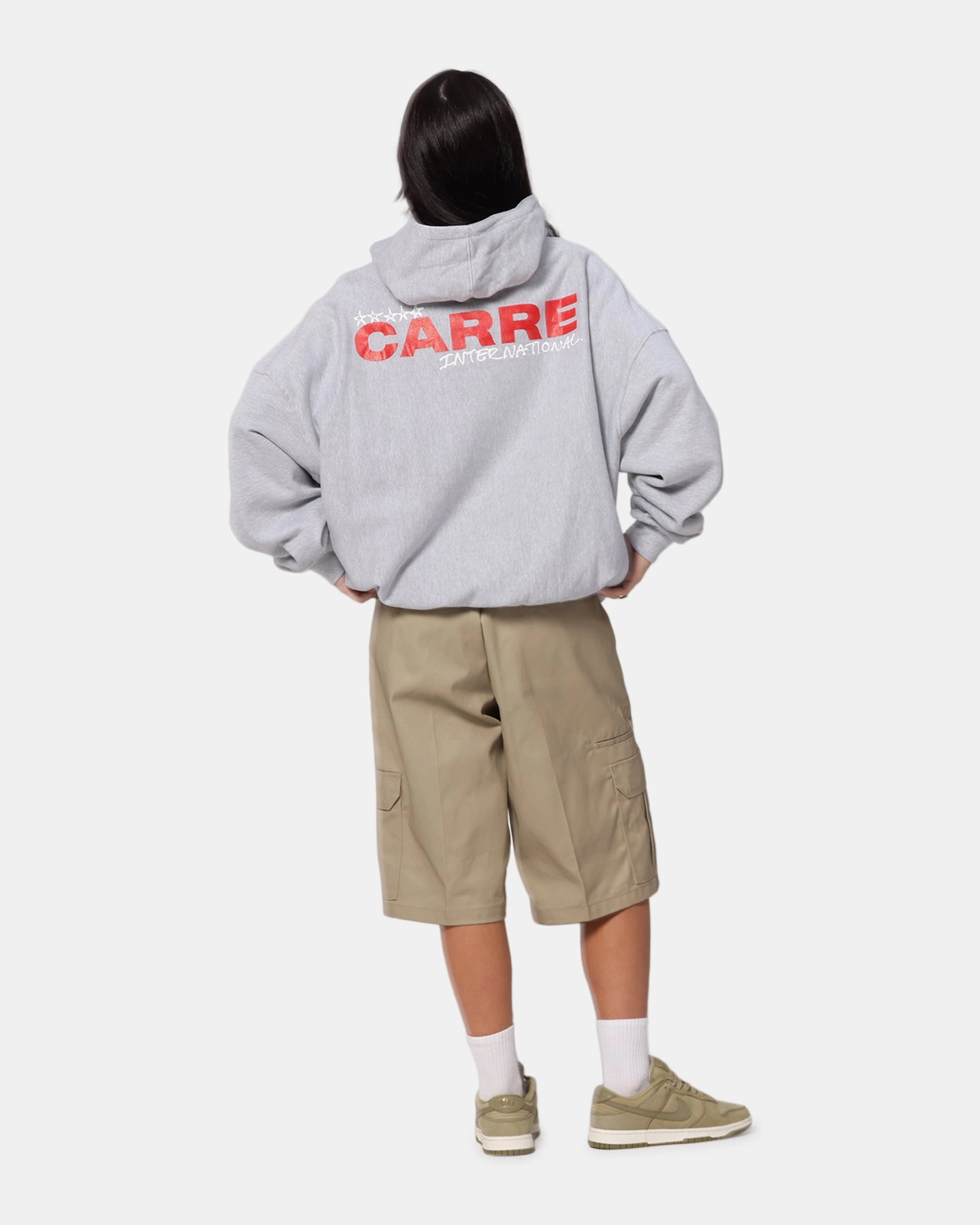 Carre Handdrawn Hoodie Light Marle