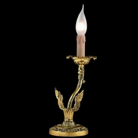 Cast Brass Table Light with 24 carat gold plating