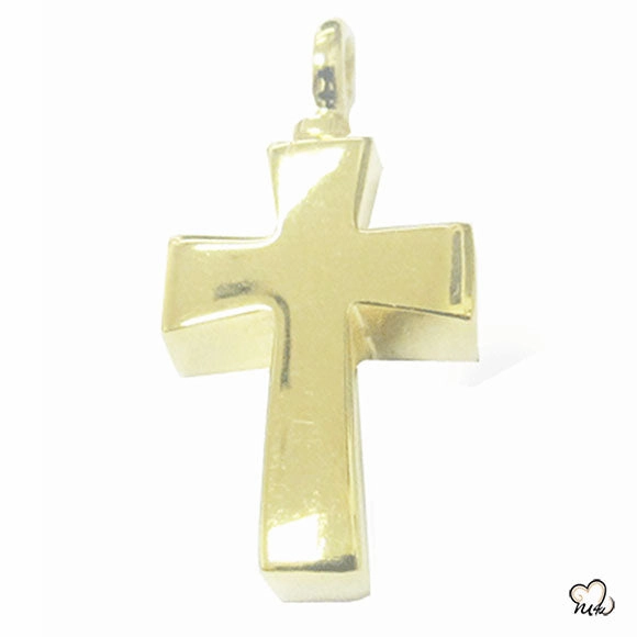 Classic Cross Cremation Jewelry - Gold Plated
