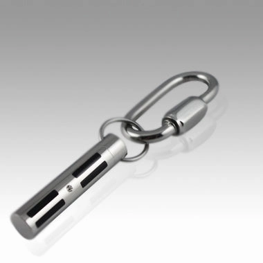 Classic Cylinder Keepsake Key Chain For Cremation Ashes