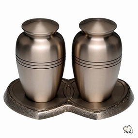 Classic Pewter Companion Cremation Urn