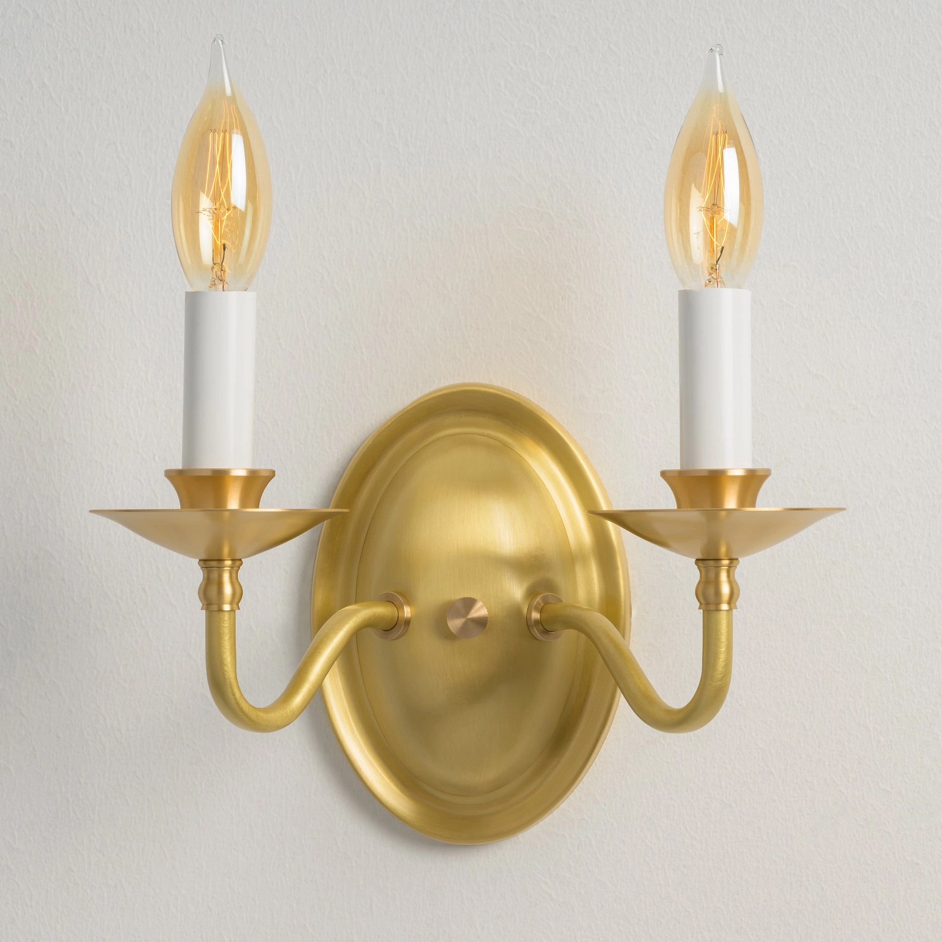 Colonial Curve Double | Candlestick Sconce