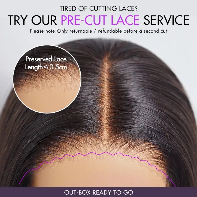 Crazy Wednesday | Blonde Highlight Short Curly Glueless Minimalist HD Lace Human Hair Wig