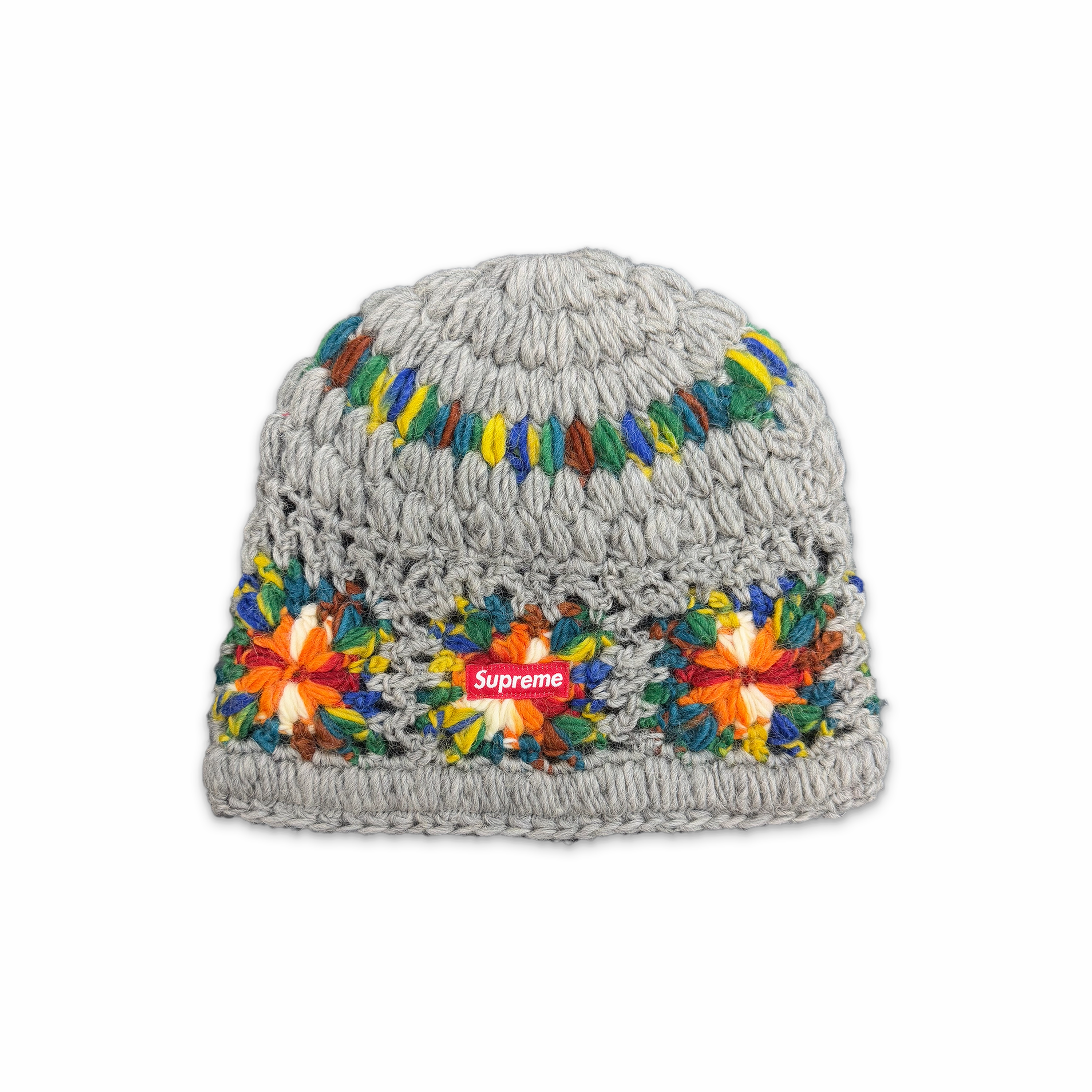Crochet Beanie SS25 Grey
