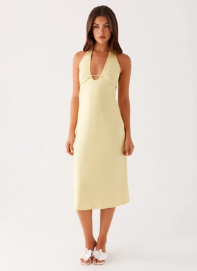 Davies Midi Dress - Yellow