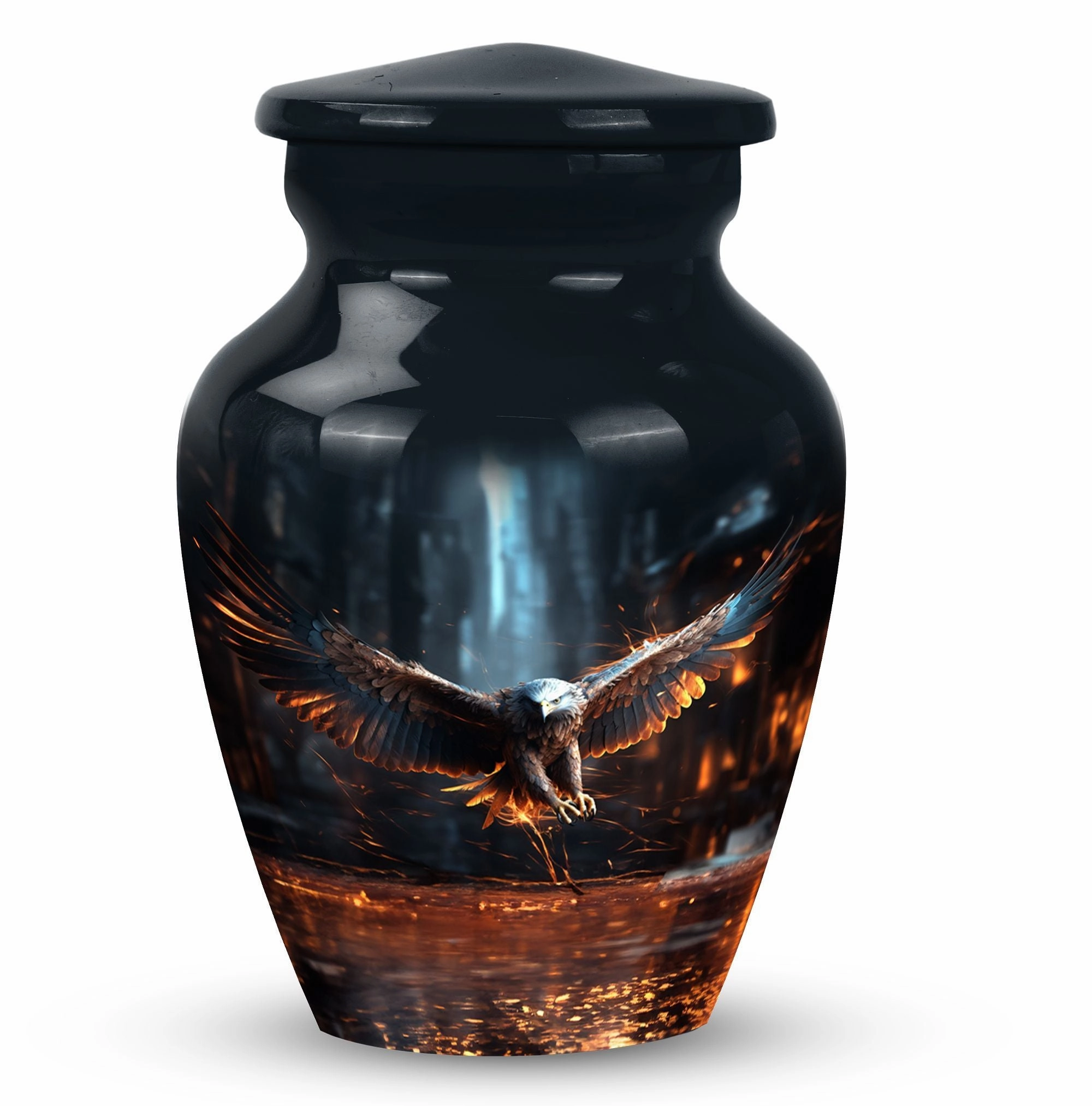 Eagle Design Cremation Urn: A Cherished Memorial Urn with Custom