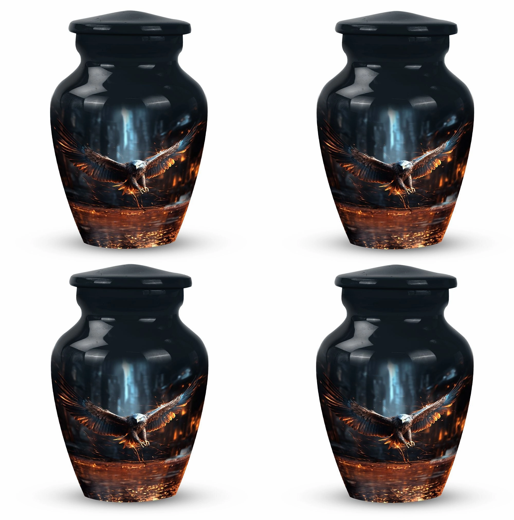 Eagle Design Cremation Urn: A Cherished Memorial Urn with Custom