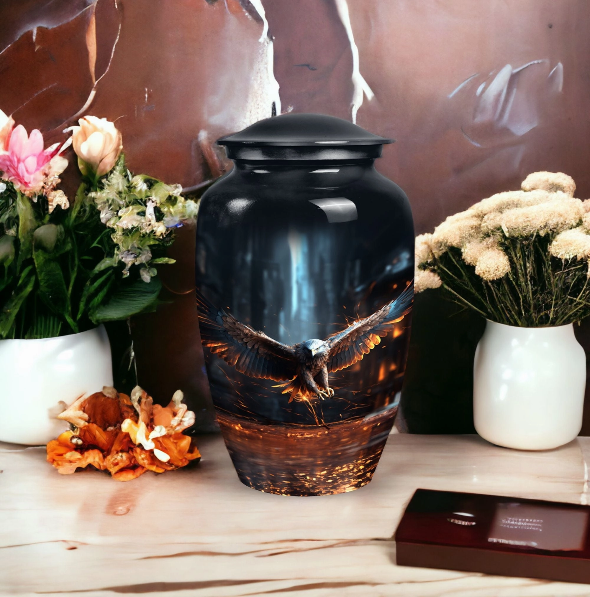Eagle Design Cremation Urn: A Cherished Memorial Urn with Custom
