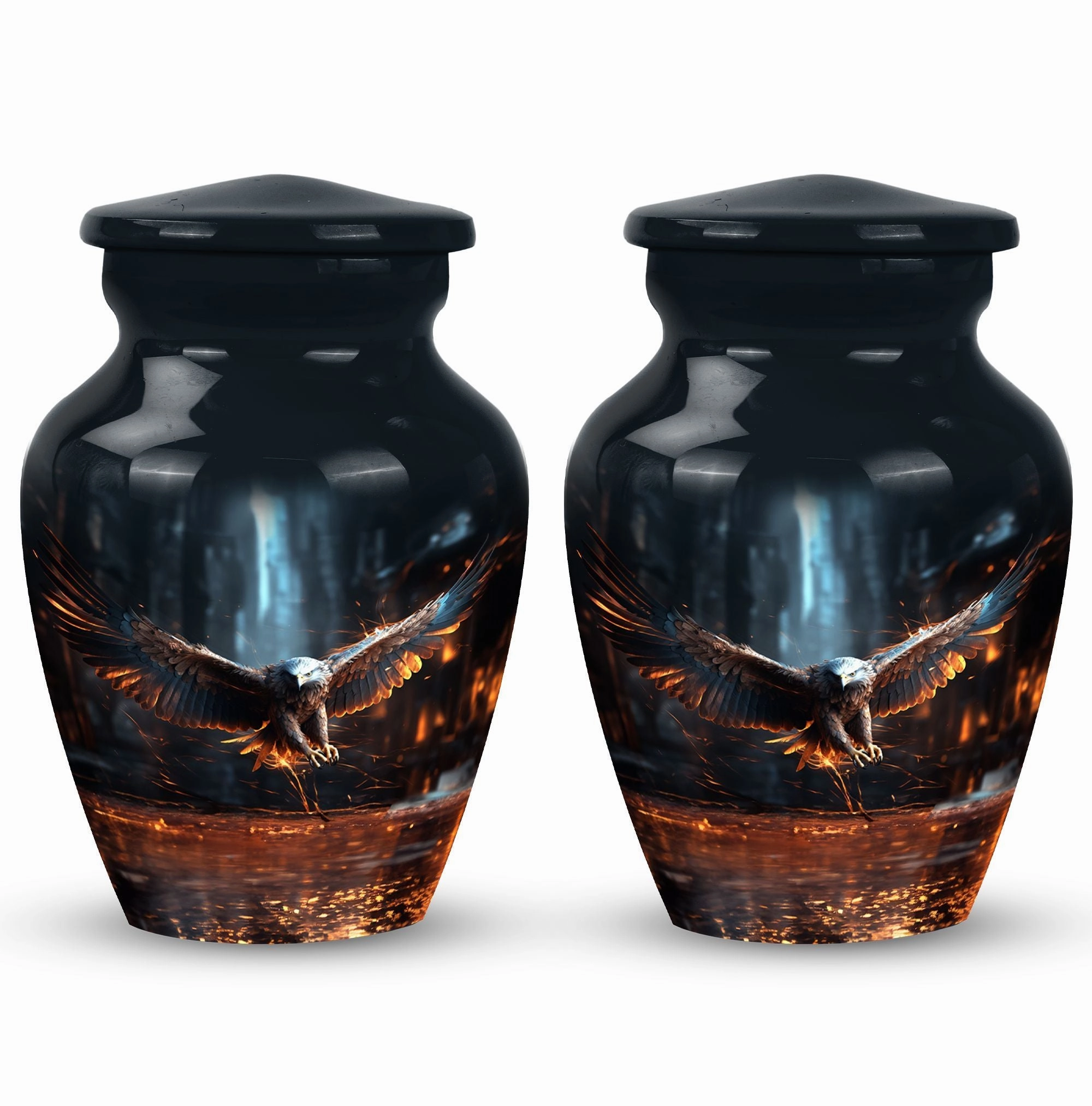 Eagle Design Cremation Urn: A Cherished Memorial Urn with Custom