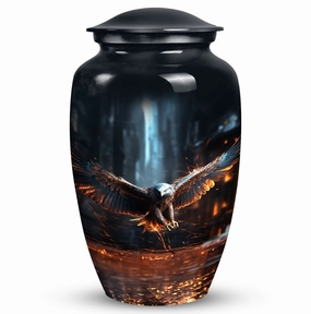 Eagle Design Cremation Urn: A Cherished Memorial Urn with Custom