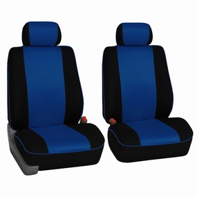 Edgy Piping Seat Covers - Front Set Blue