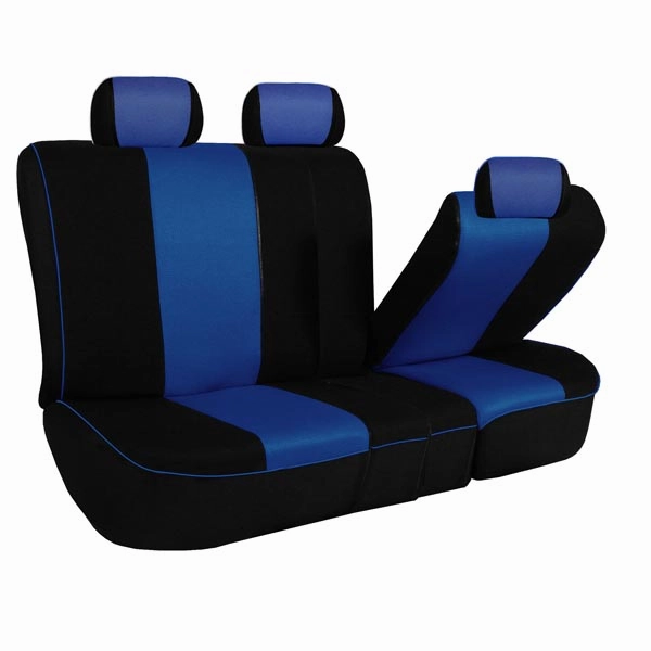 Edgy Piping Seat Covers - Full Set Blue