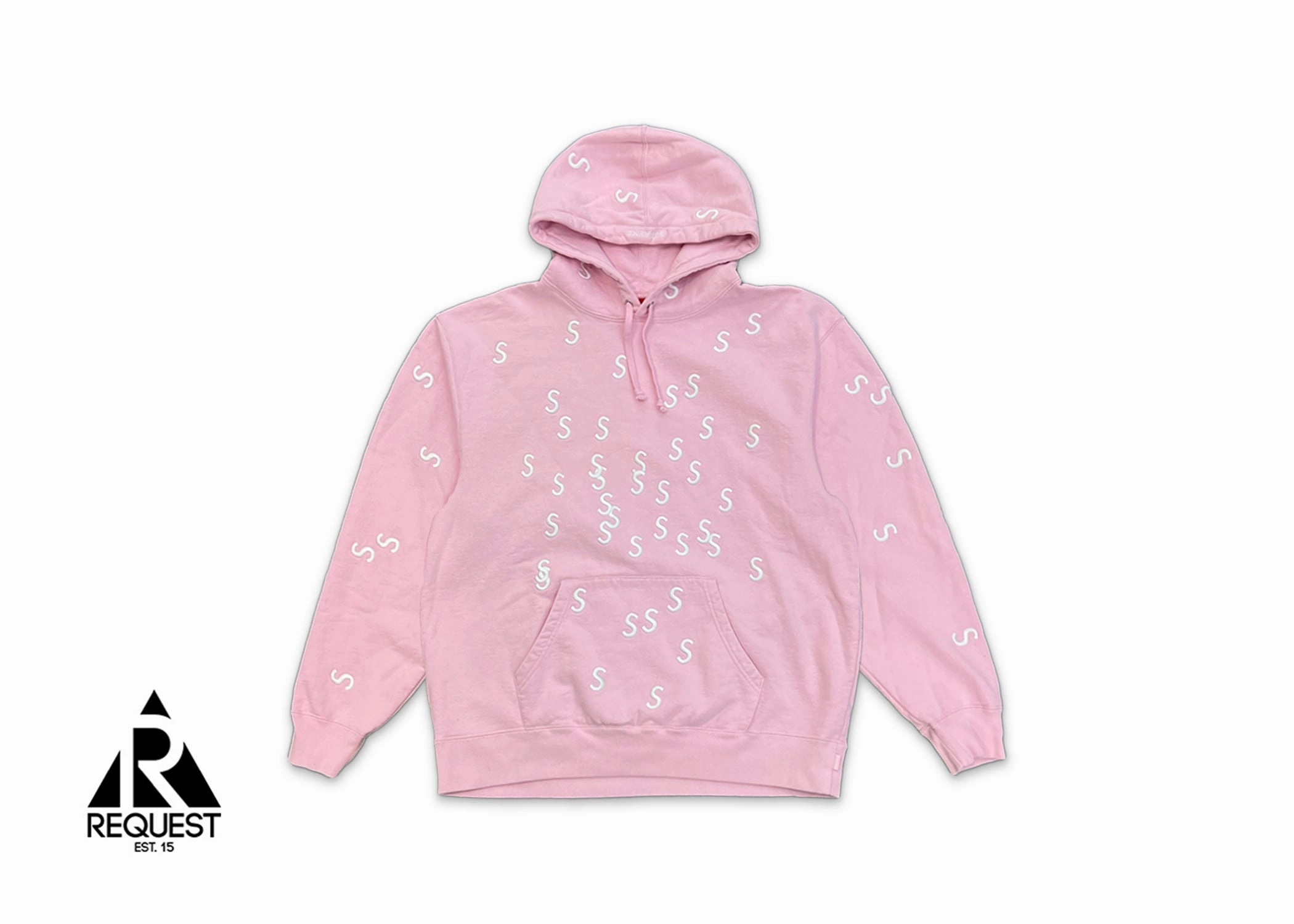 Embroidered S Hooded Sweatshirt Light Pink (SS21)
