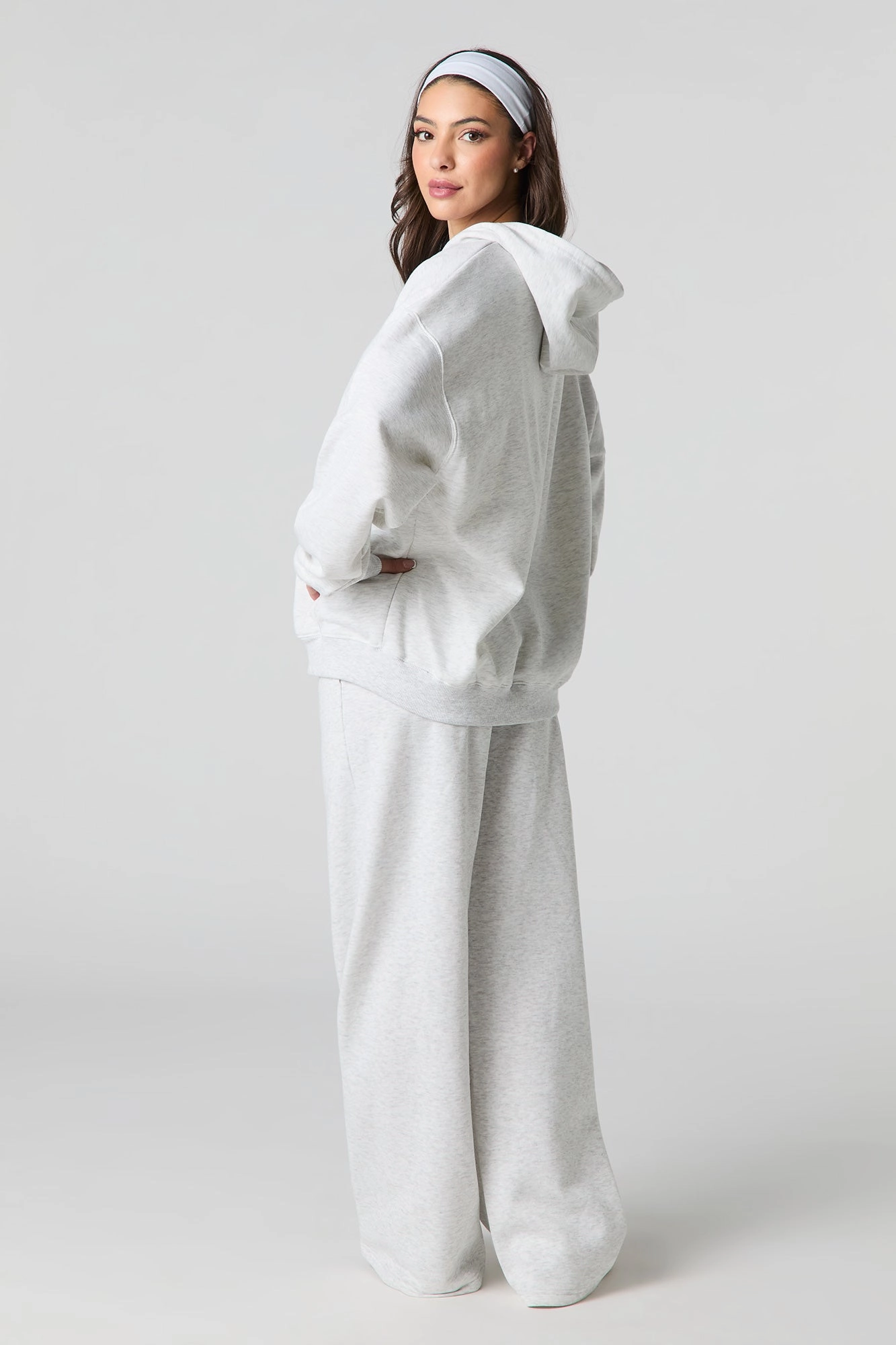 Fleece Wide Leg Sweatpant