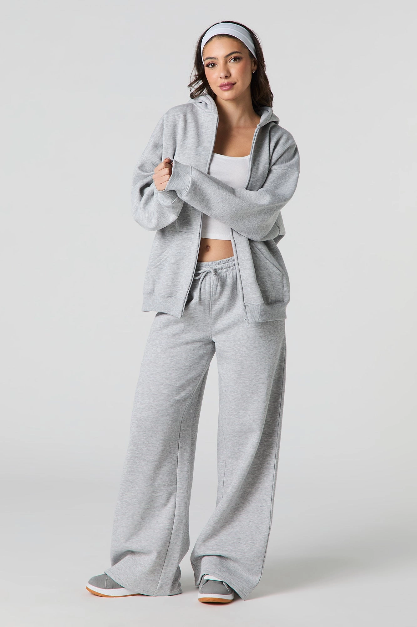 Fleece Wide Leg Sweatpant